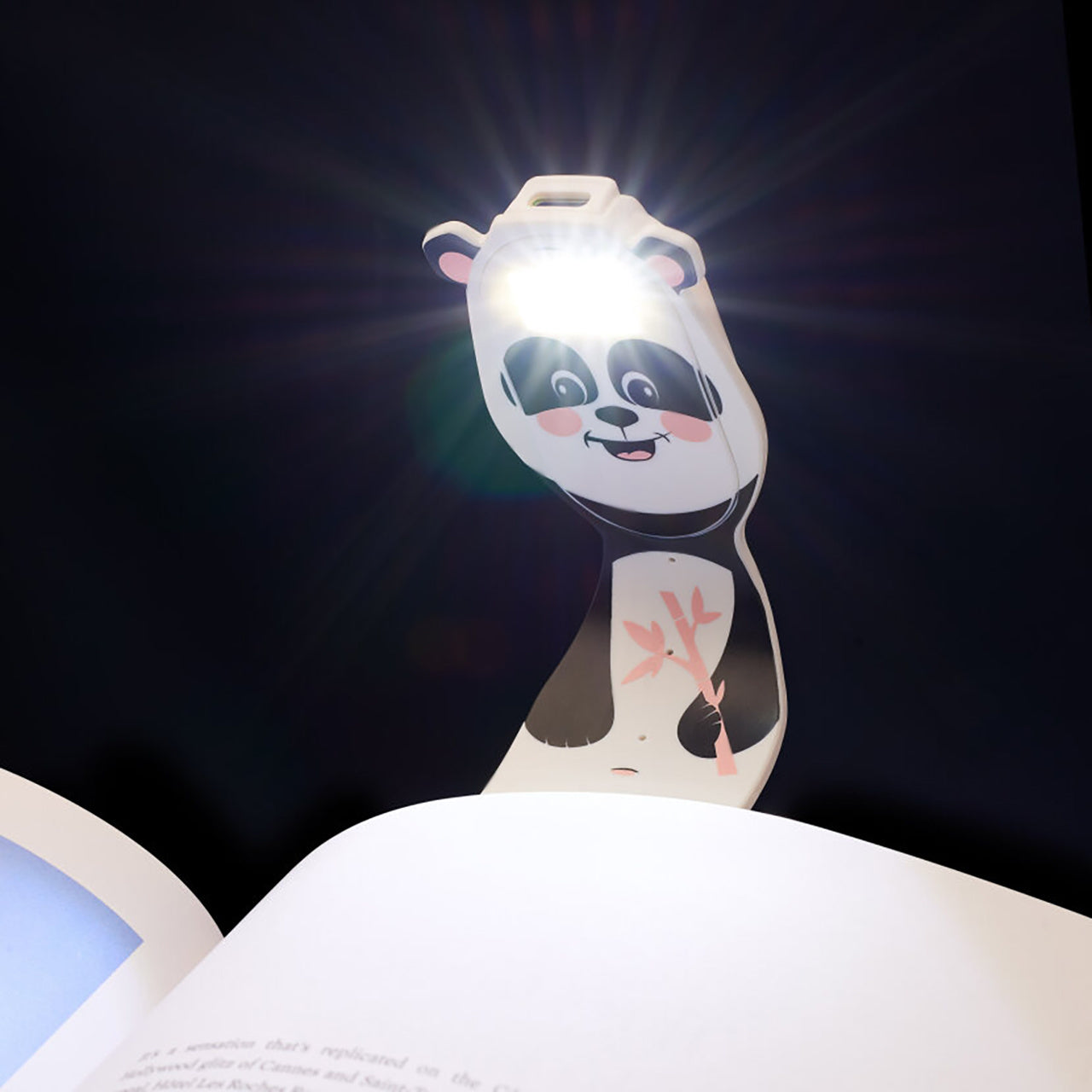 Panda - zakładka do książki z lampką