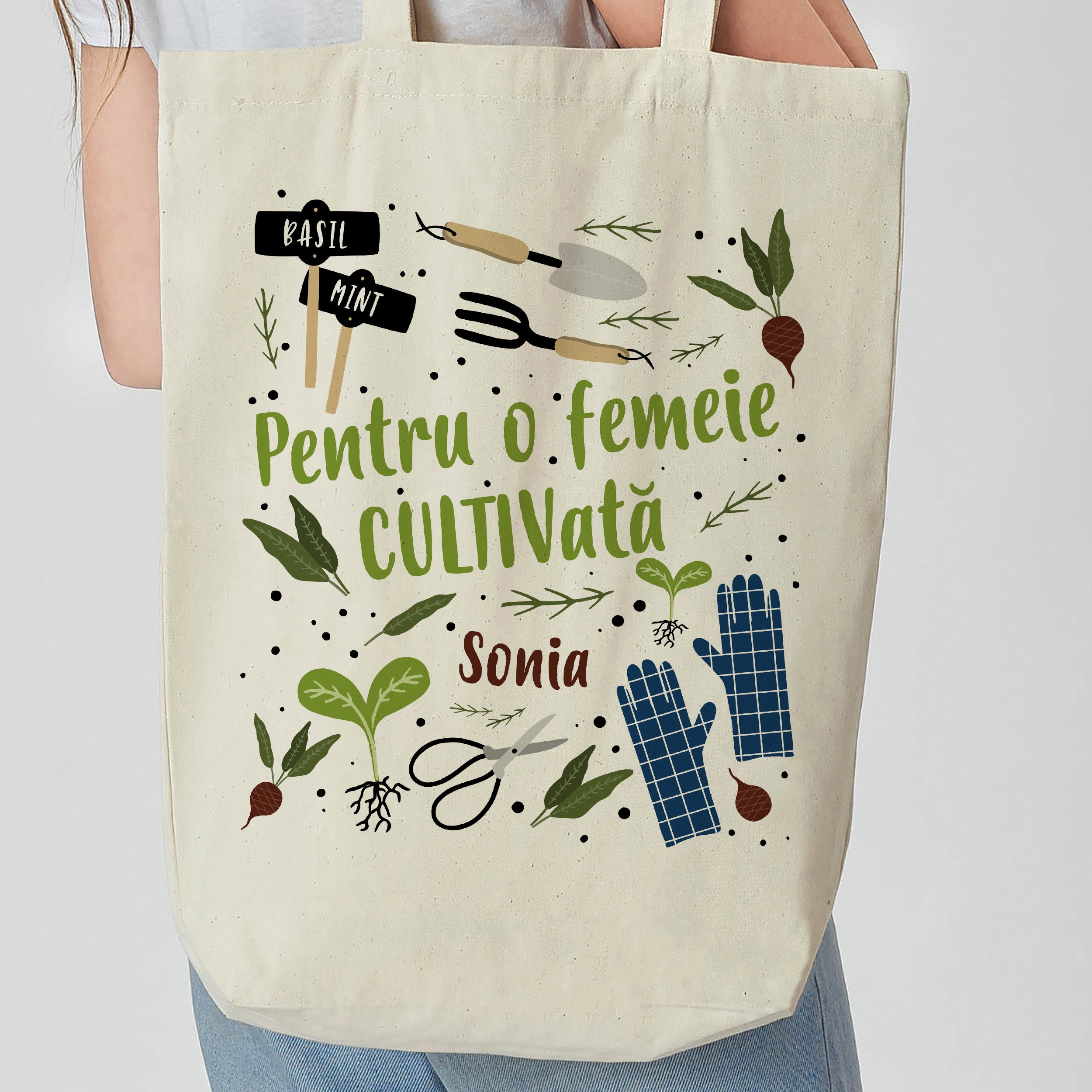 Torba personalizowana - Czasem Przesadzam - prezent dla miłośniczki ogrodnictwa