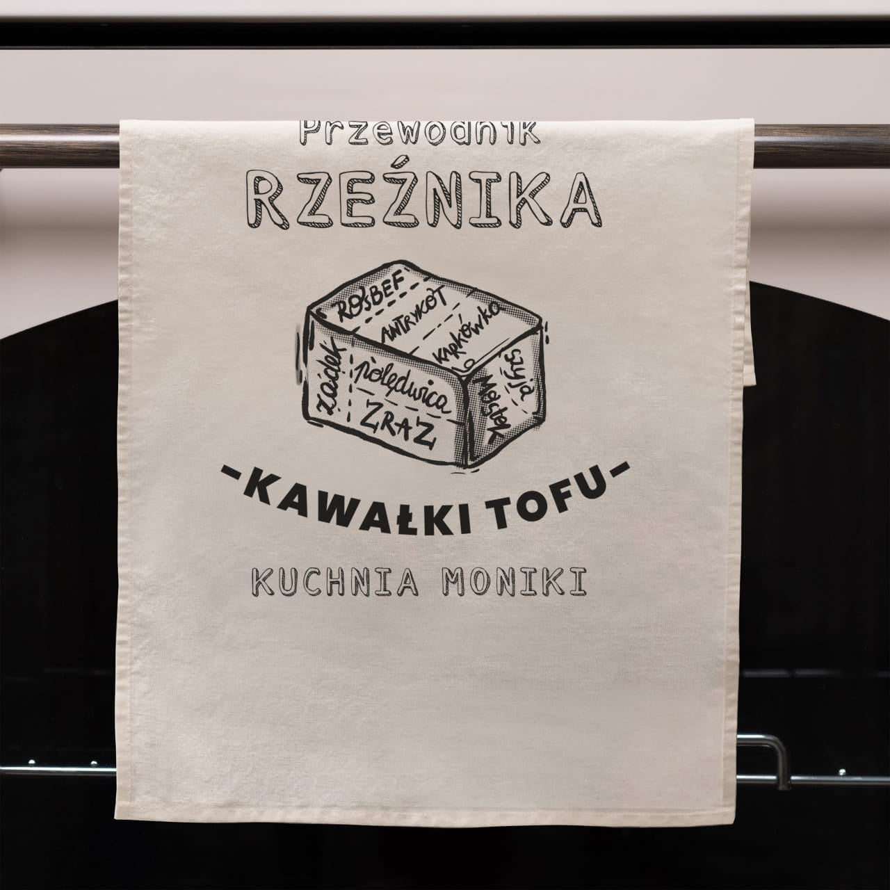 Ręcznik kuchenny - prezent dla weganki