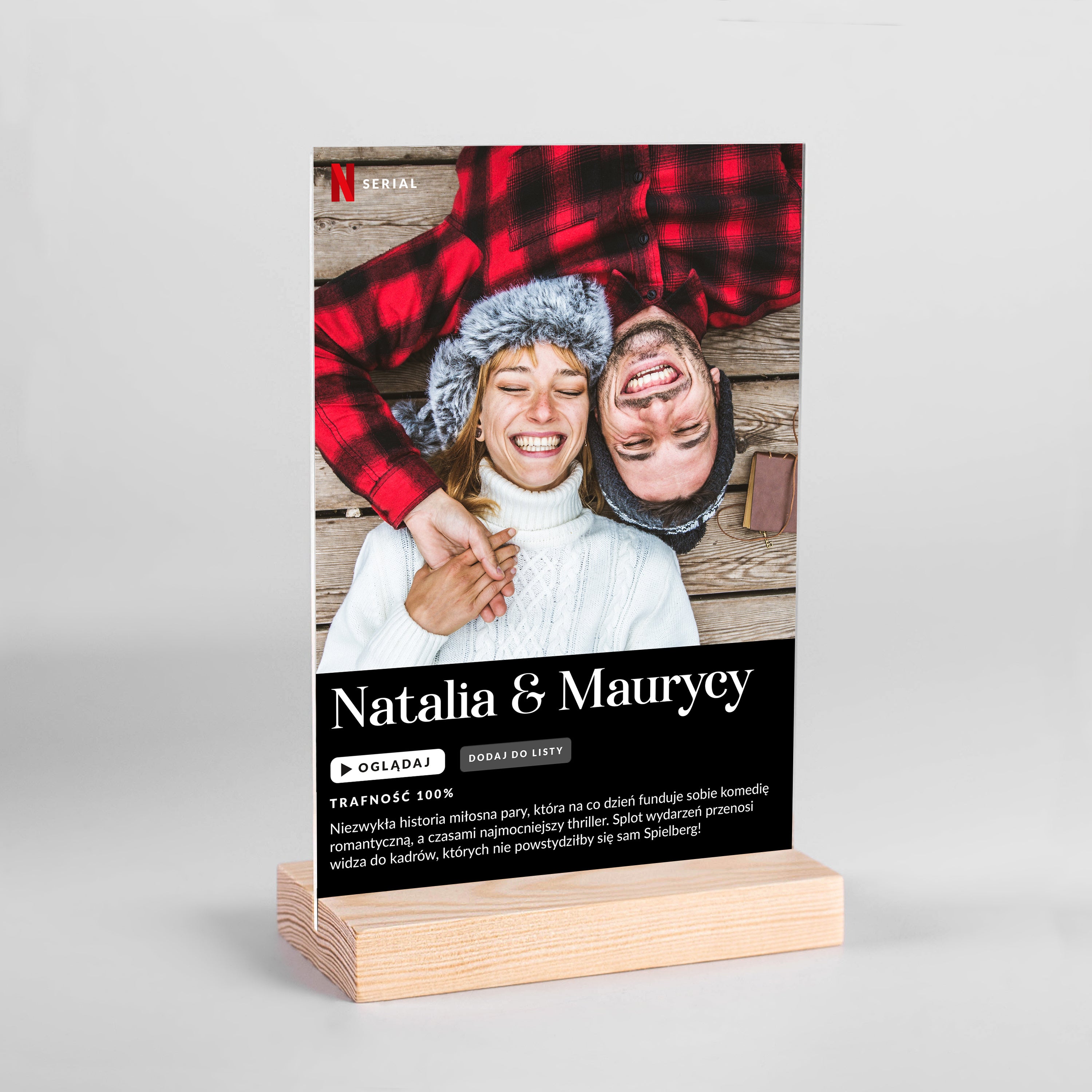 Personalizowana statuetka dla pary ze zdjęciem