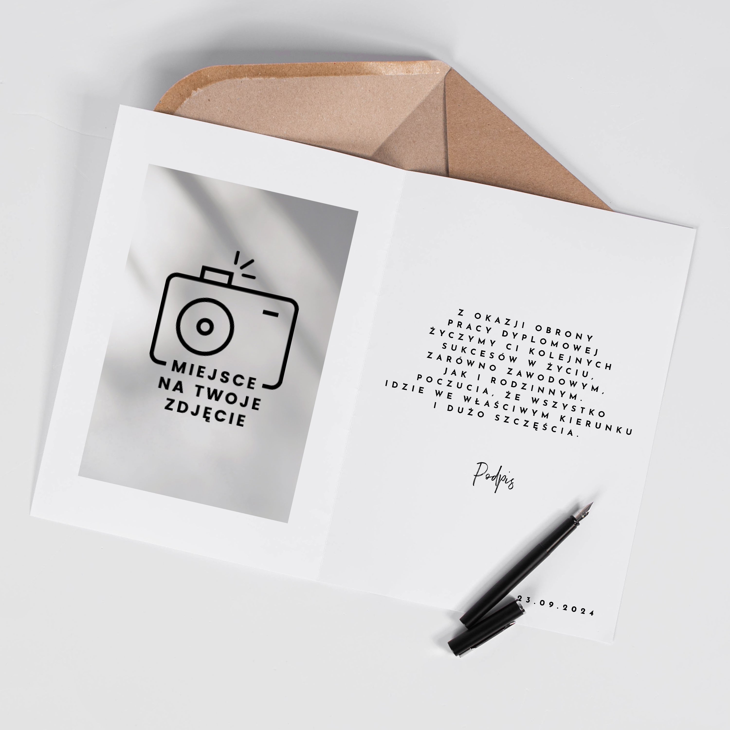 Personalizowana kartka z okazji absolutorium