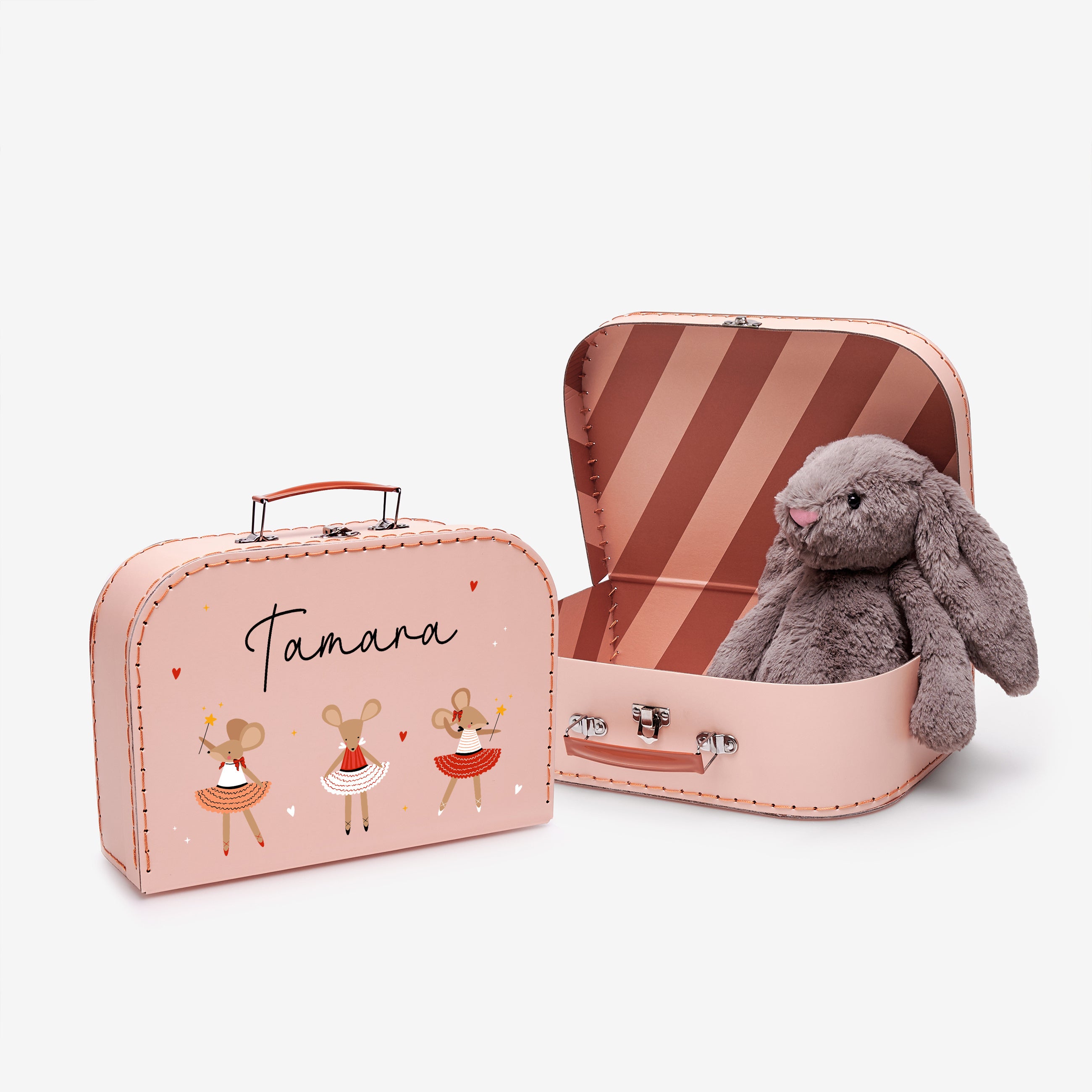 Personalizowany kuferek dla dziewczynki - Myszki Baletnice