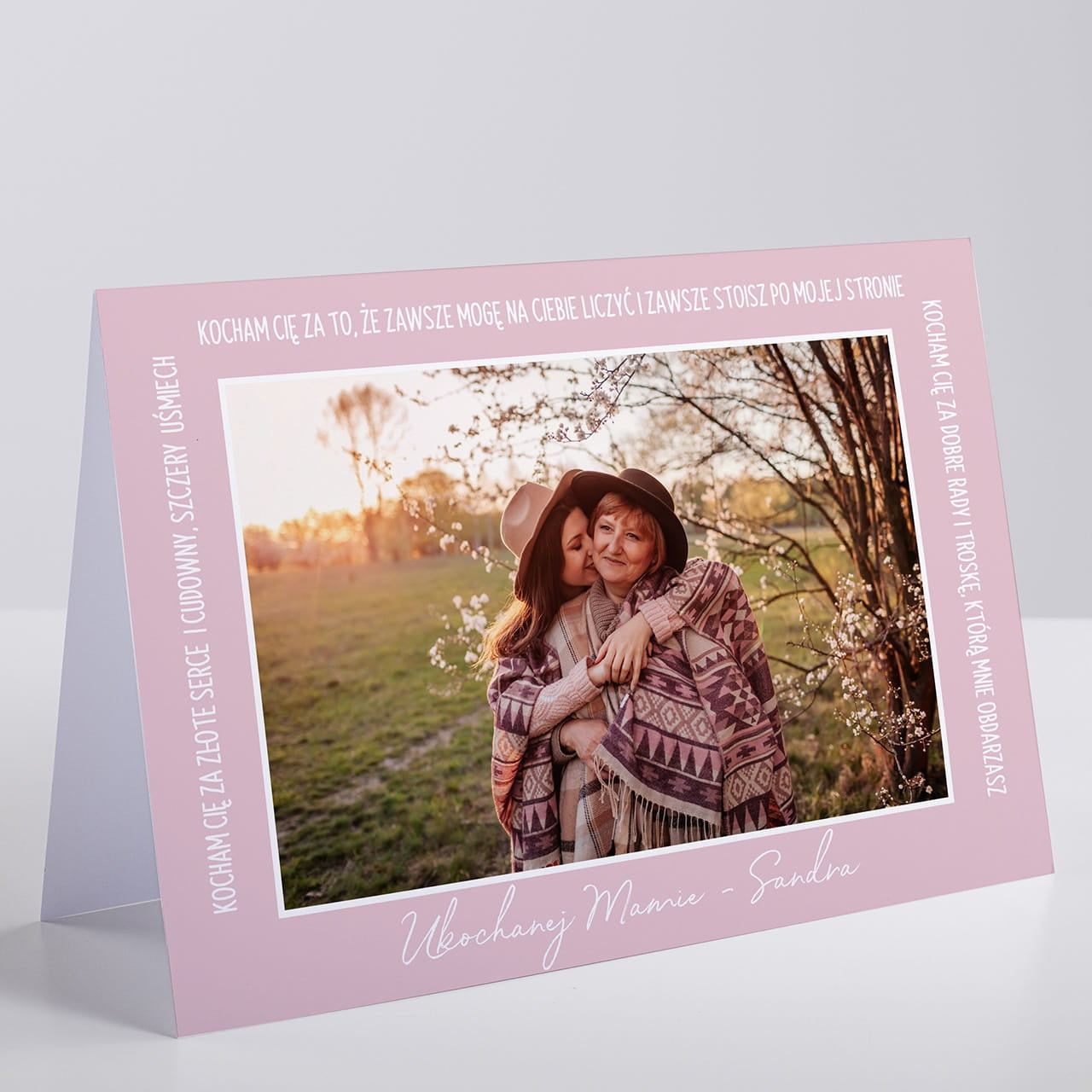 Kartka ze zdjęciem na Dzień Matki kartka personalizowana upominek dla mamy