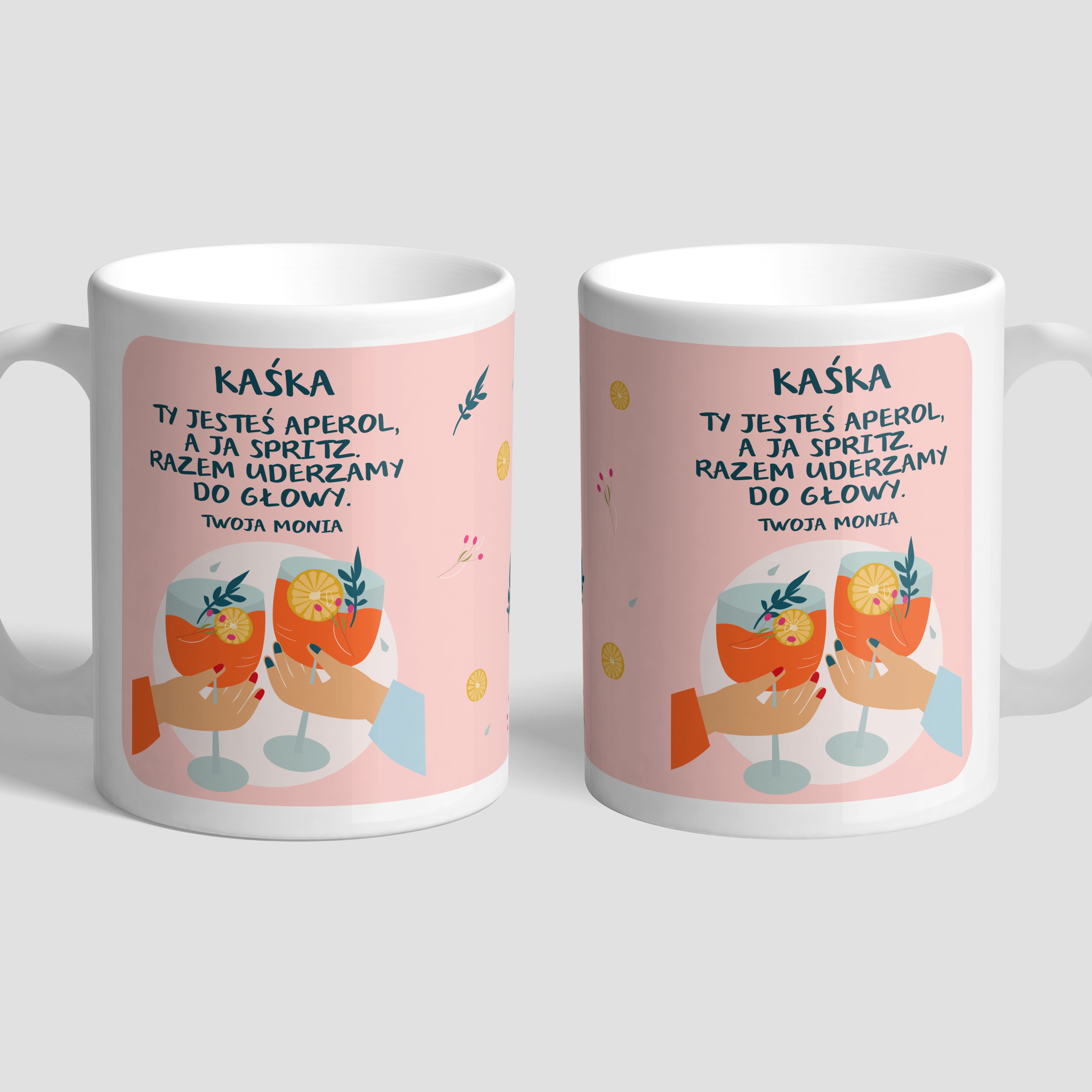 Personalizowany kubek dla przyjaciółki - Aperol Spritz