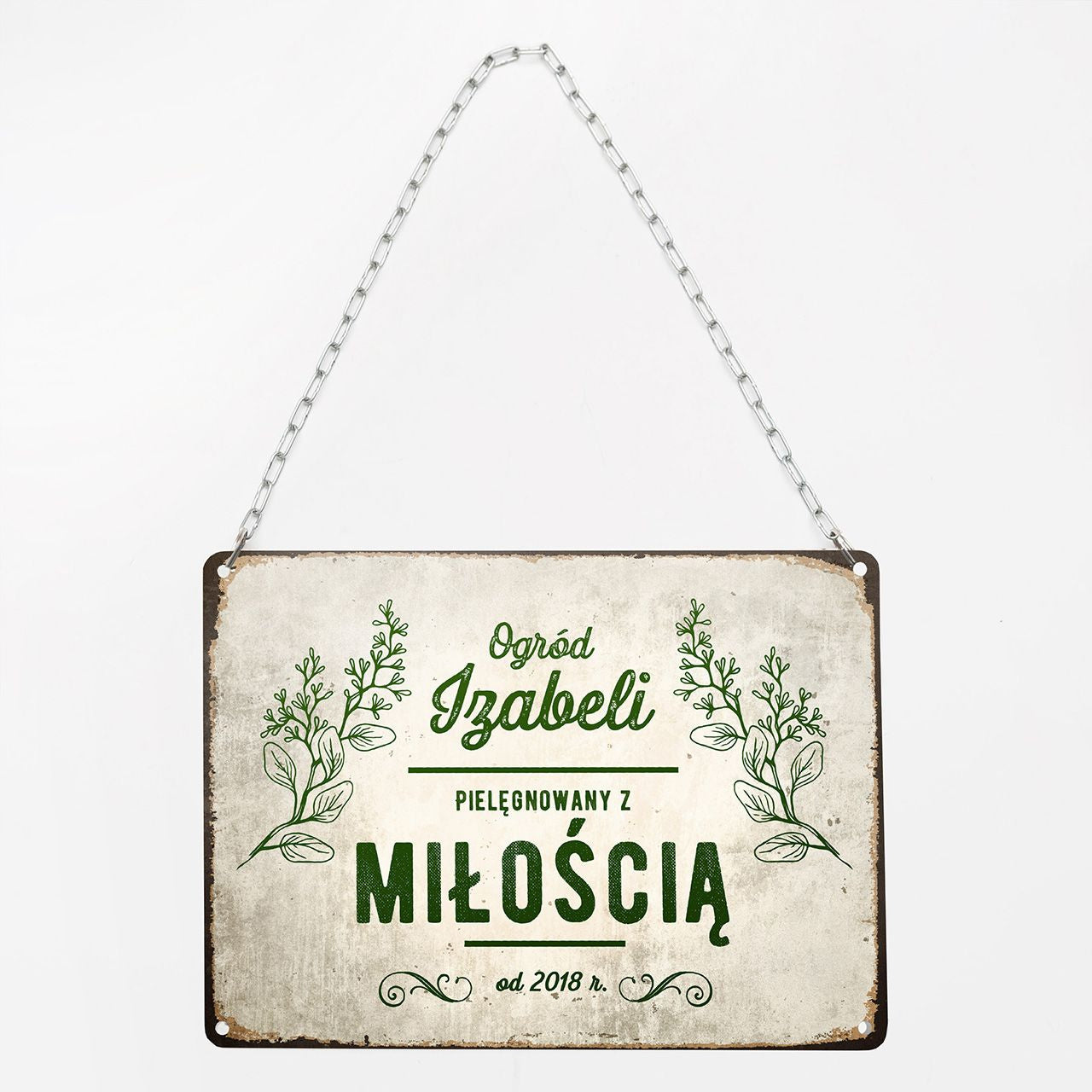 Personalizowana tabliczka do ogrodu