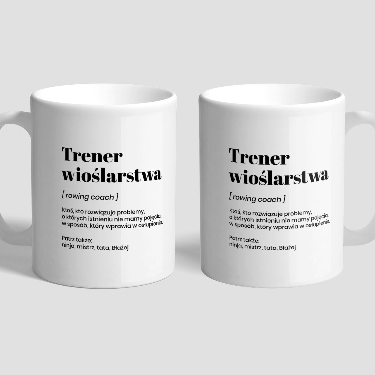 Personalizowany kubek - prezent dla trenera wioślarstwa