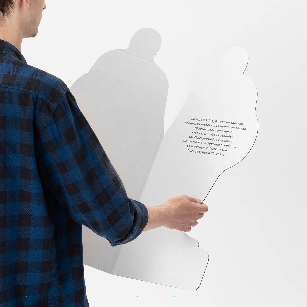 Duża personalizowana kartka - statuetka