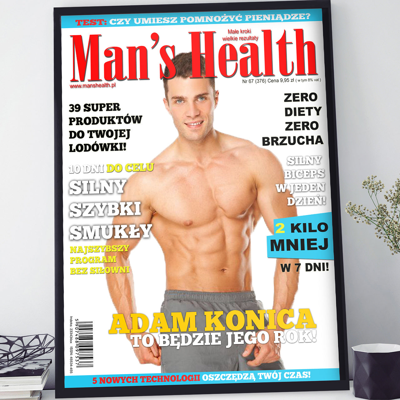 Plakat ze zdjęciem Mans Health prezent dla sportowca