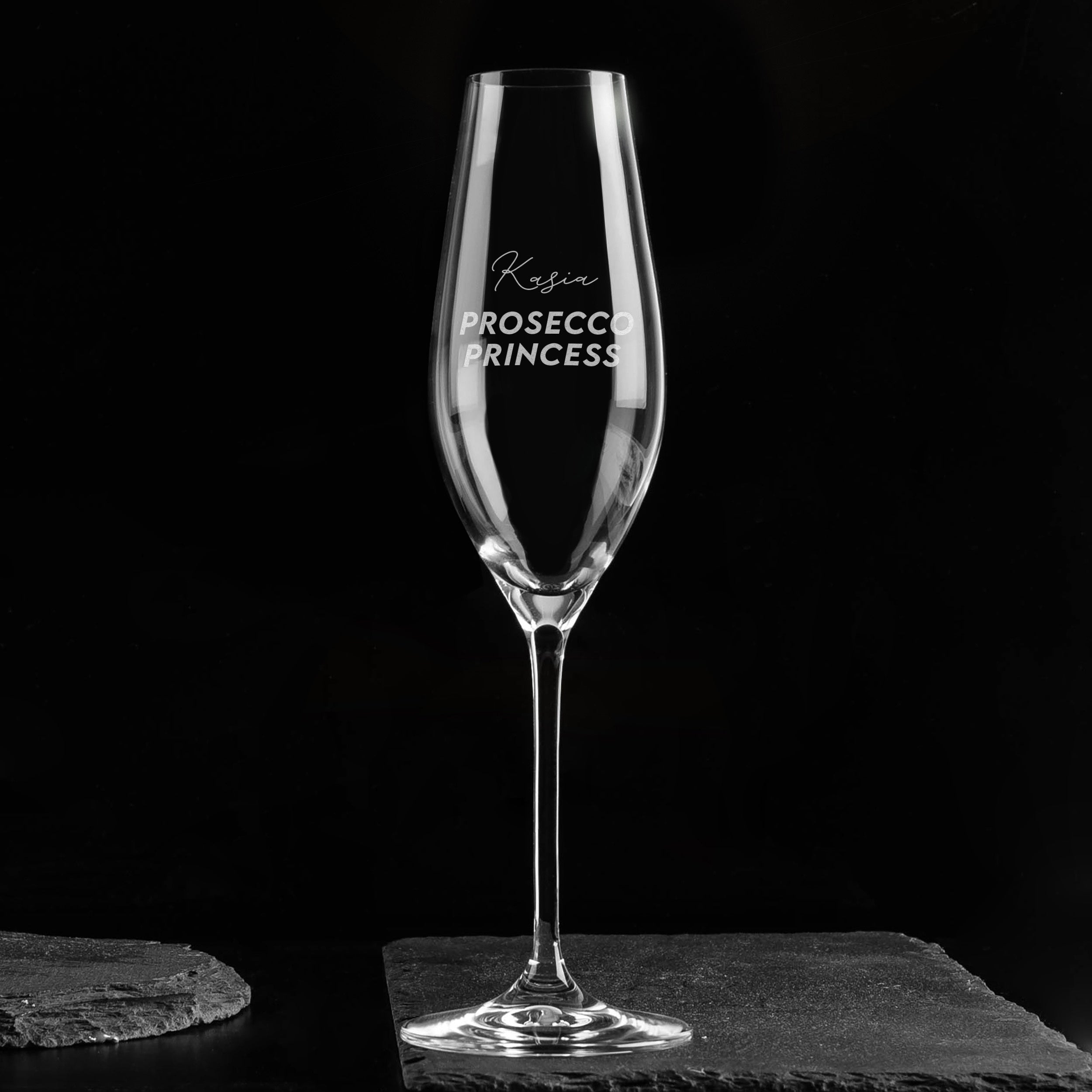 Grawerowany kieliszek do prosecco na prezent dla przyjaciółki