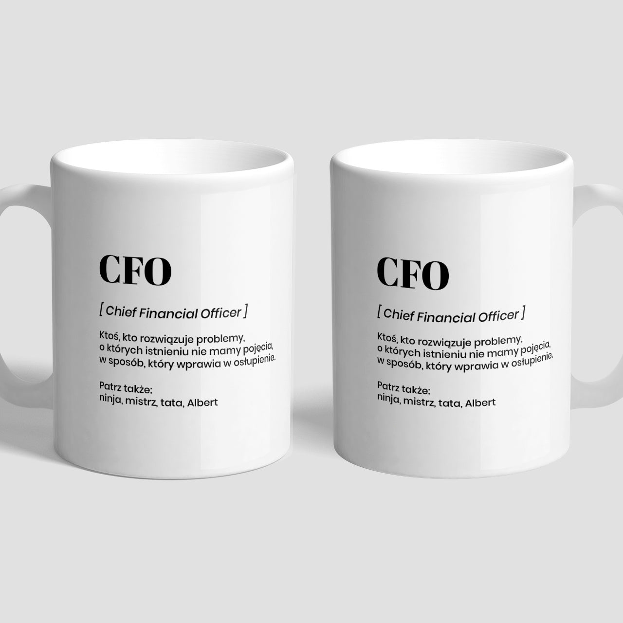 Personalizowany kubek dla CFO - prezent dla dyrektora finansowego