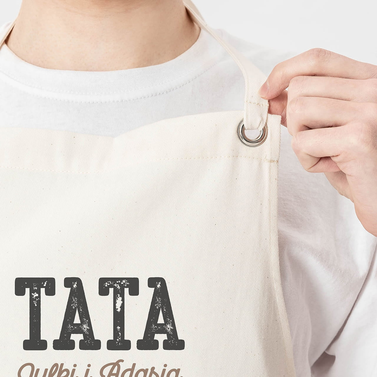 Personalizowany fartuch dla taty - tata robi grilla