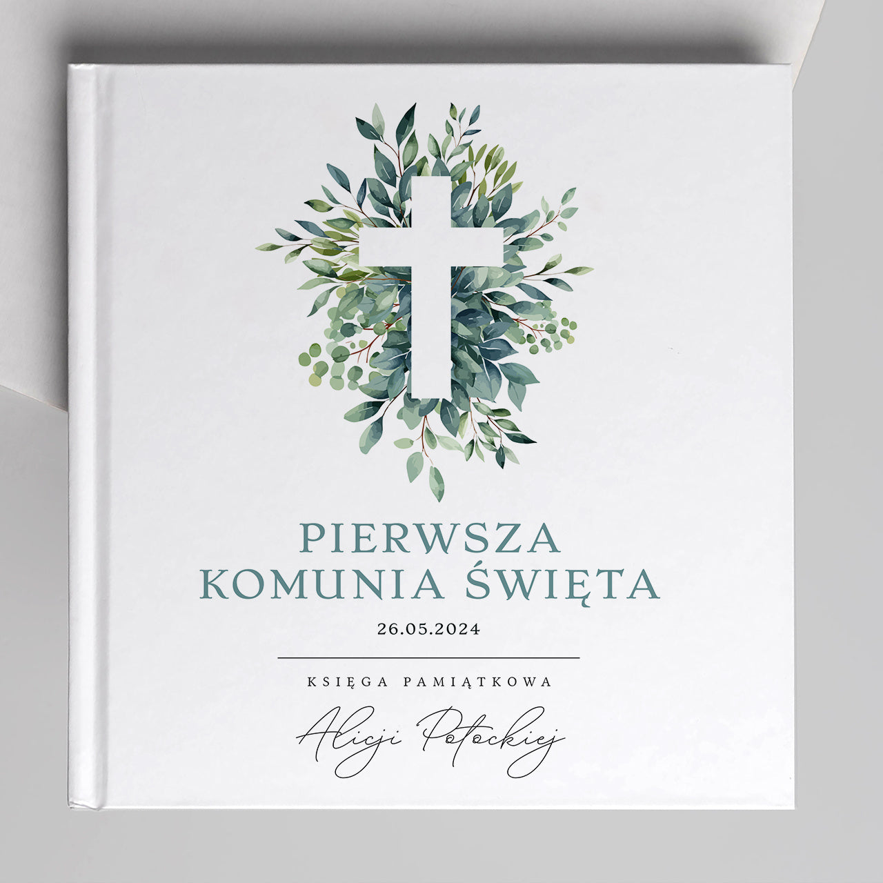 Personalizowana księga - pamiątka komunii świętej
