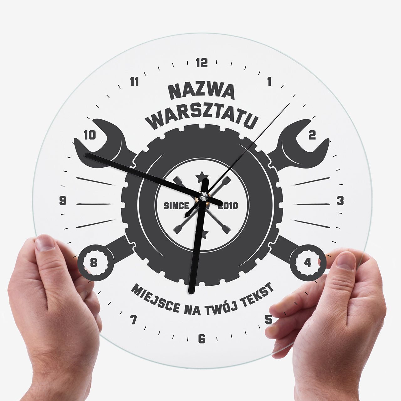 Zegar do warsztatu samochodowego - dla mechanika