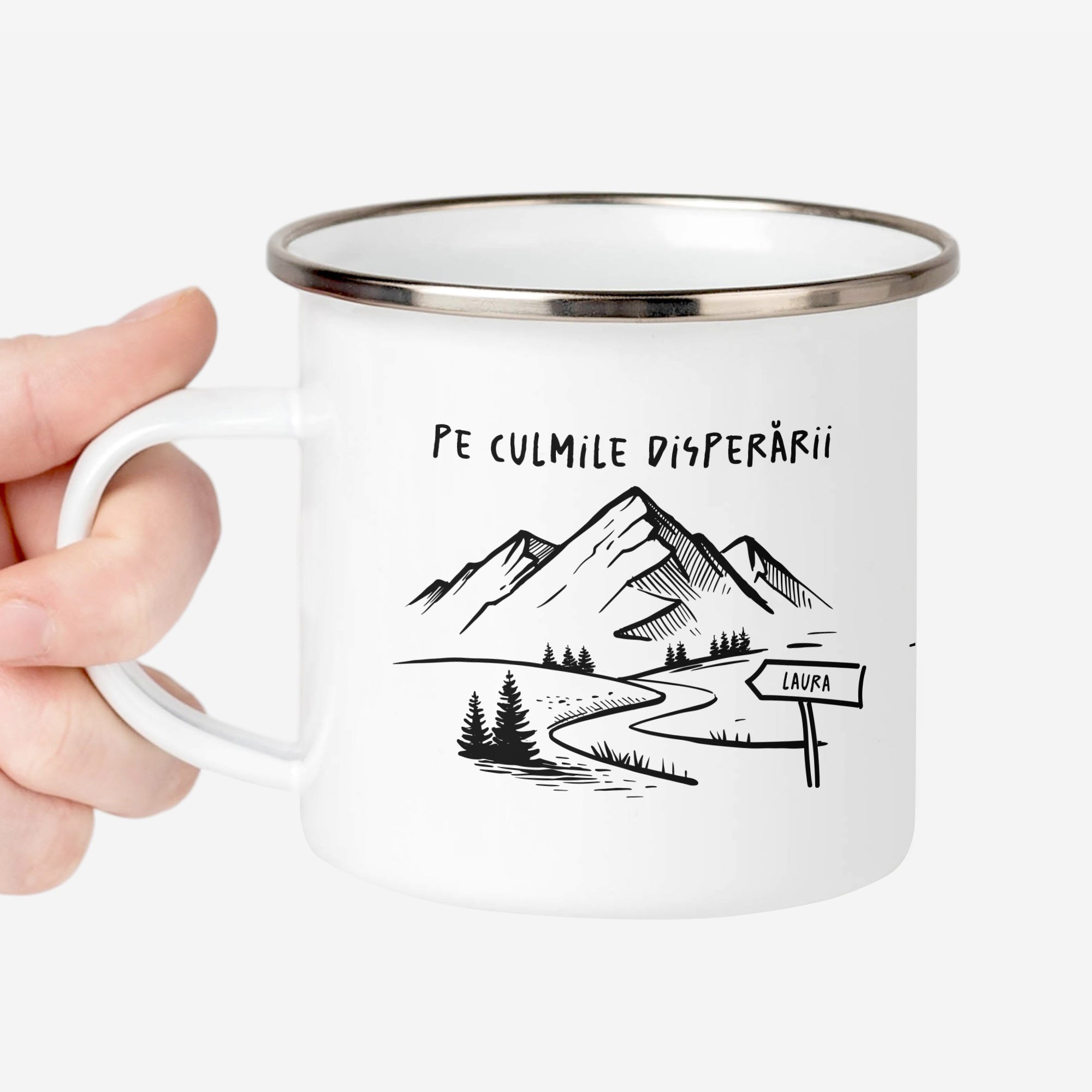 Śmieszny kubek dla miłośnika gór - personalizowany