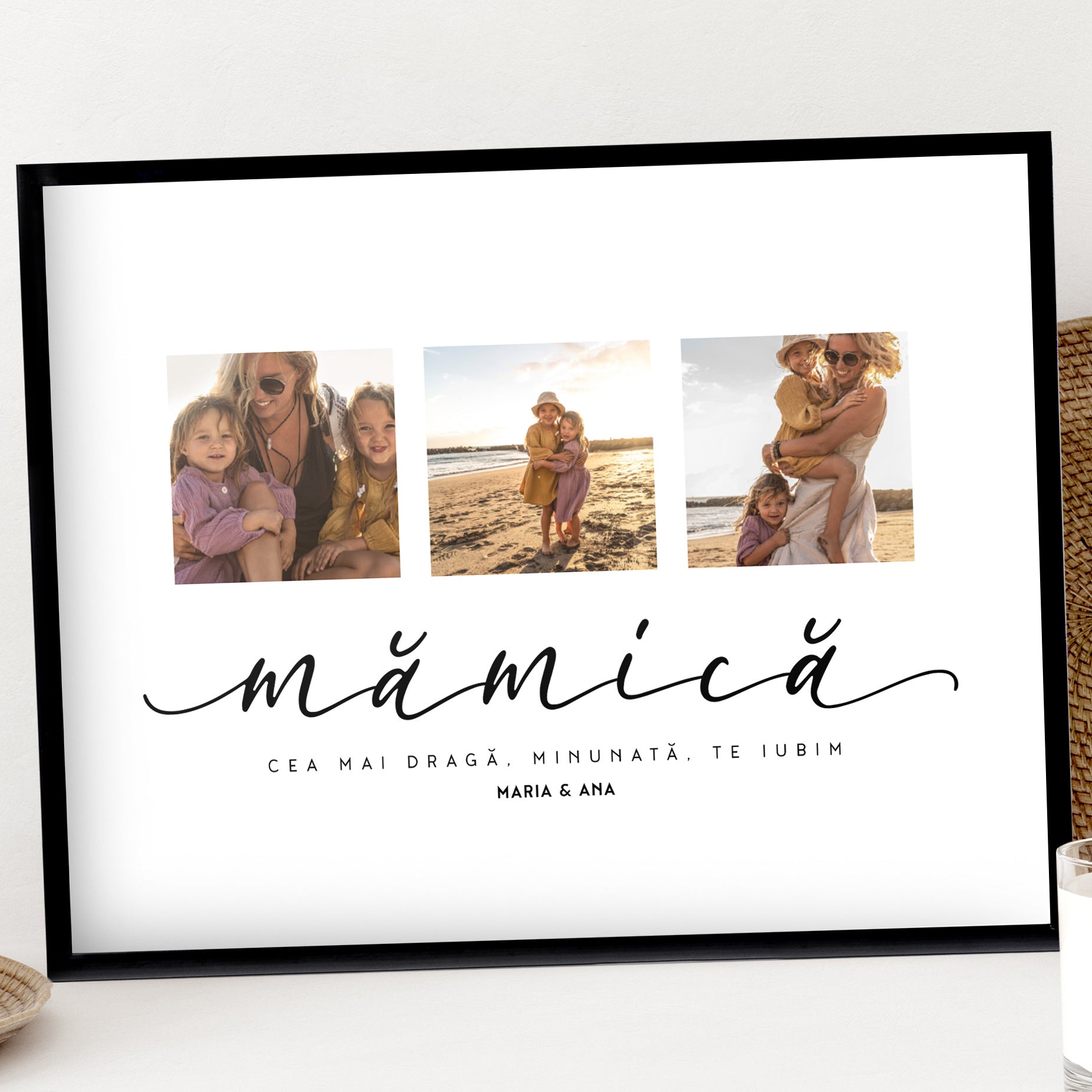 Personalizowany plakat ze zdjęciami na Dzień Mamy