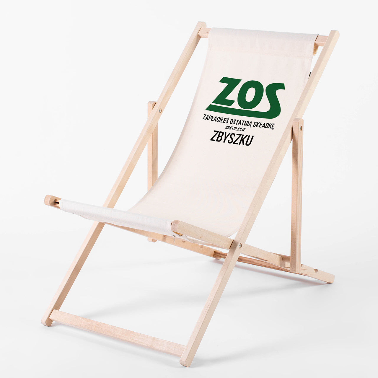 Personalizowany leżak na prezent dla emeryta