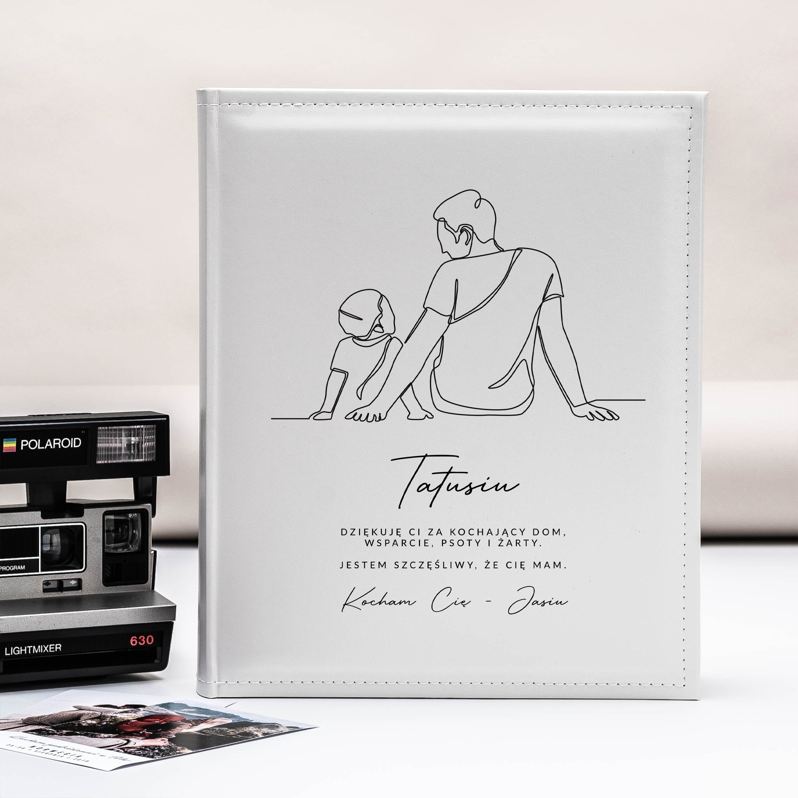 Personalizowany album dla taty od syna album na dzień taty prezent na dzień taty prezent na urodziny taty
