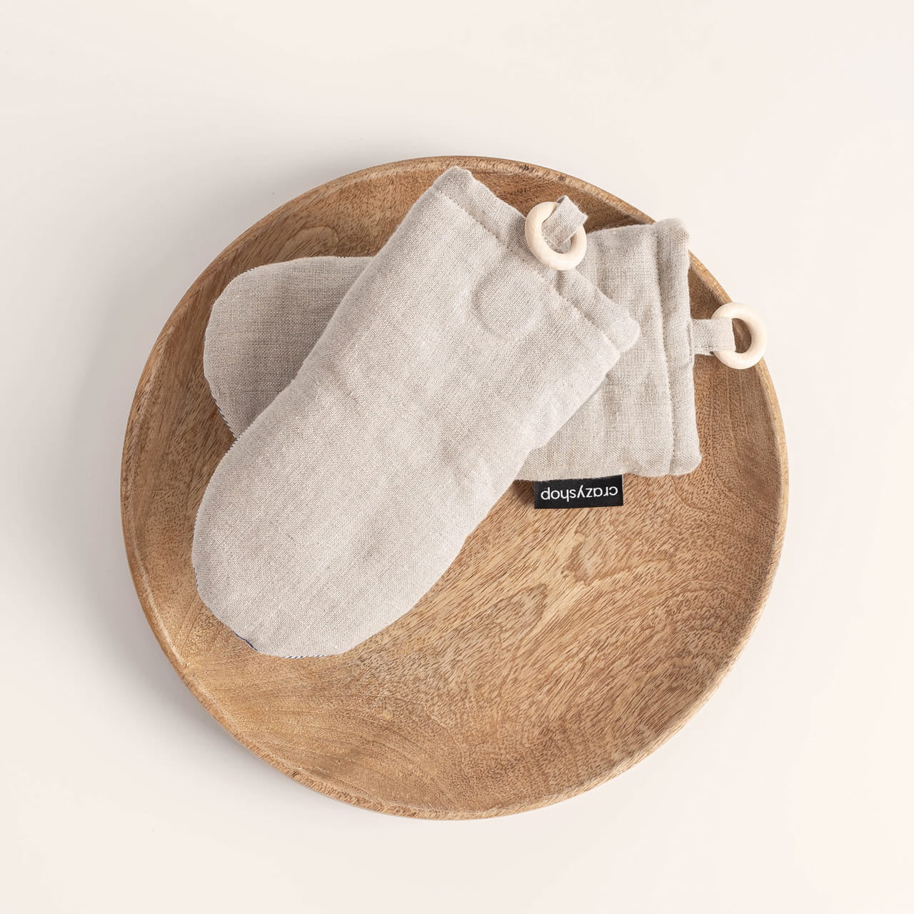 Kuchenna rękawica lniana - dla dziecka rękawice kuchenne prezent dla dziecka prezent dla małego kucharza