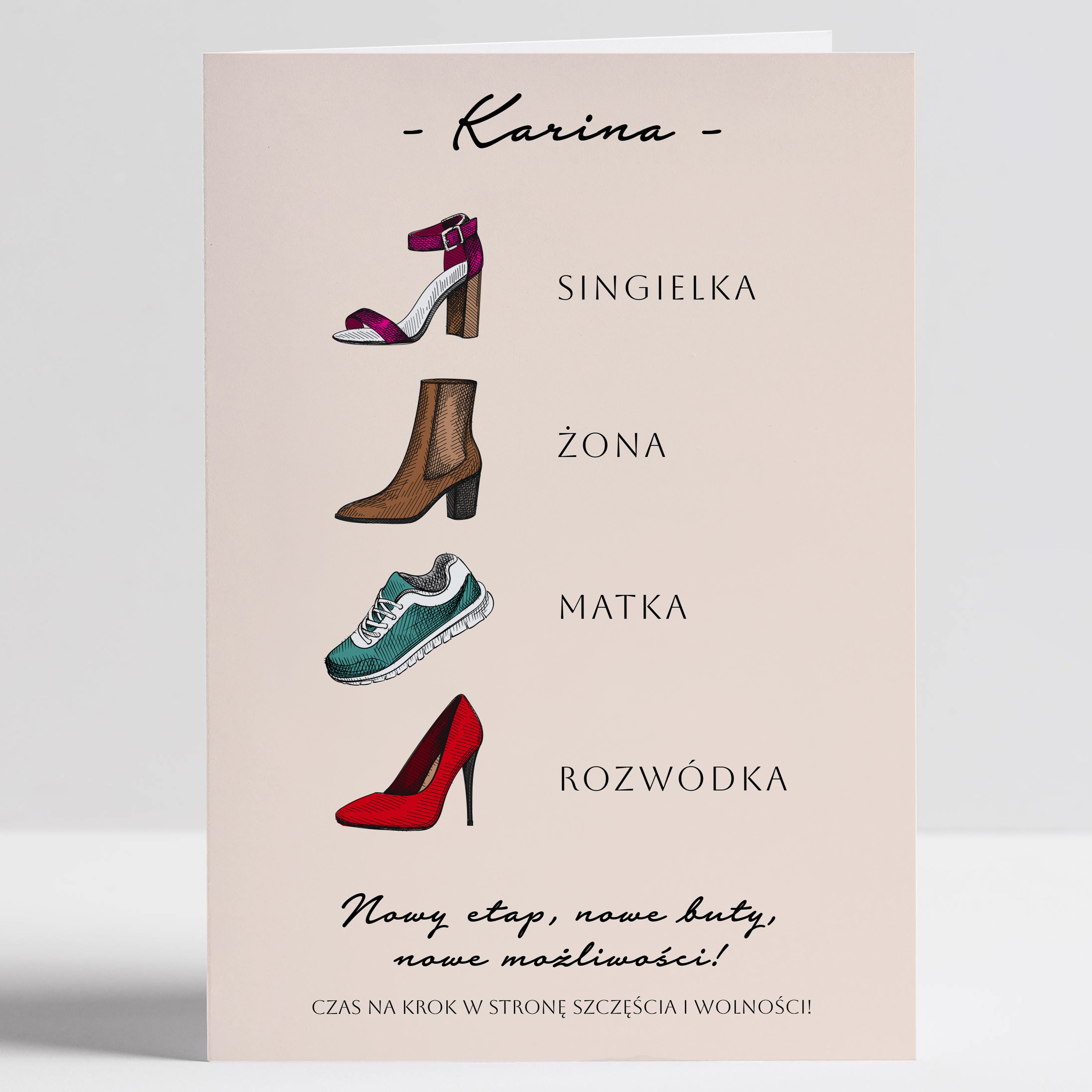 Śmieszna kartka na rozwód dla rozwódki