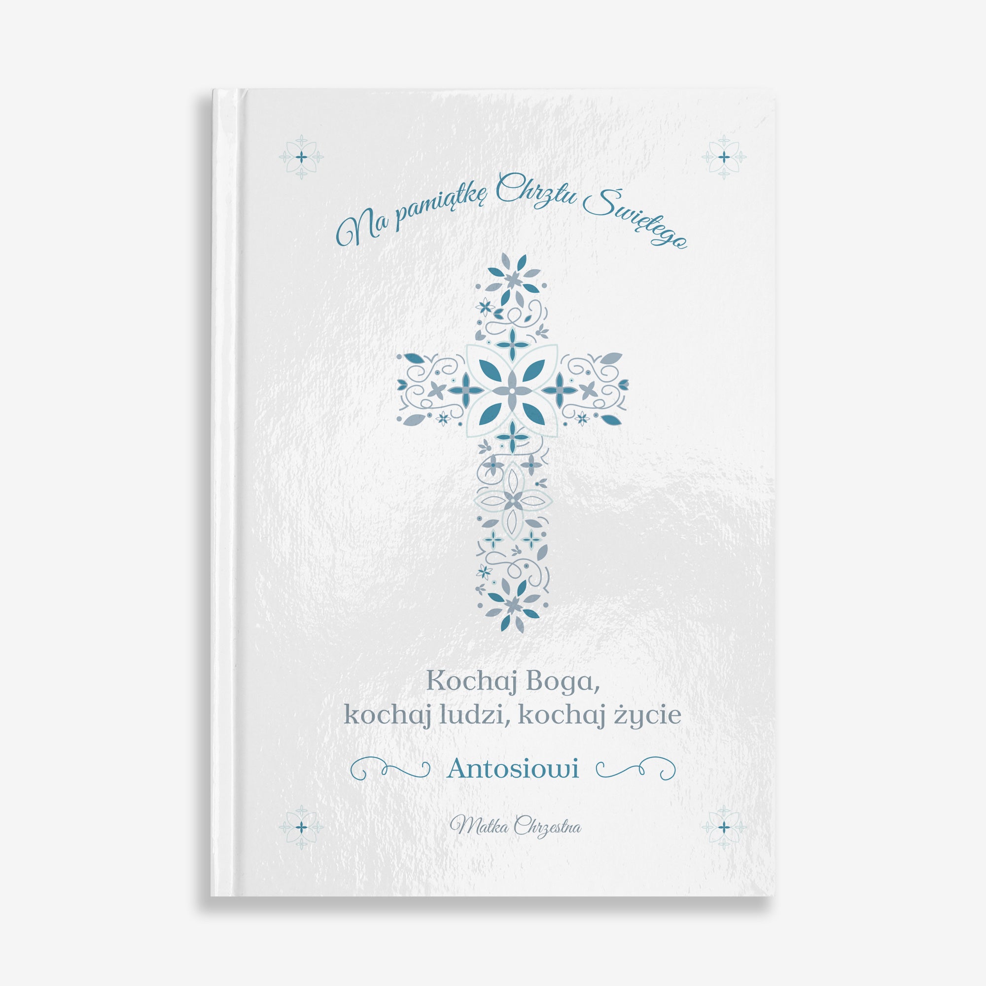 Personalizowana biblia na pamiątkę Chrztu Świętego biblia na Chrzest prezent na Chrzest dla dziecka