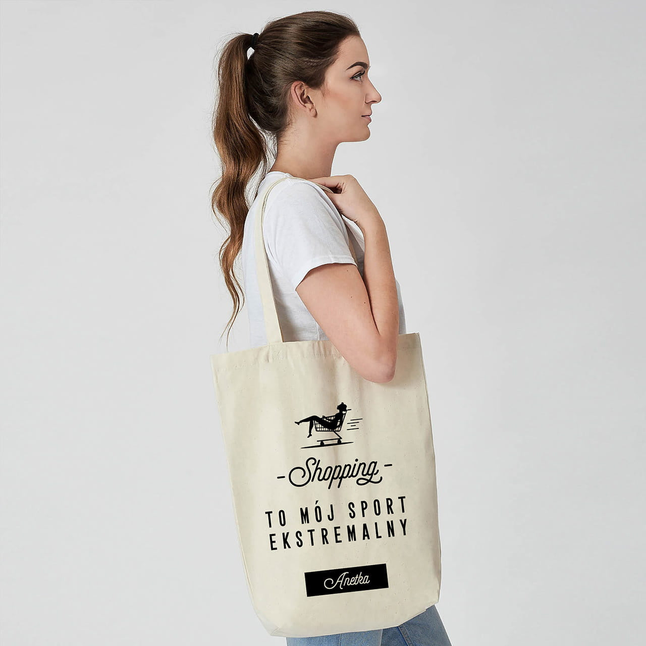 Personalizowana torba na zakupy dla przyjaciółki