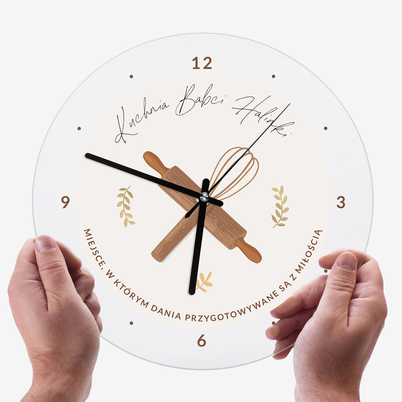 Zegar do kuchni - prezent na Dzień Babci zegar na Dzień Babci zegar dla babci prezent dla babci