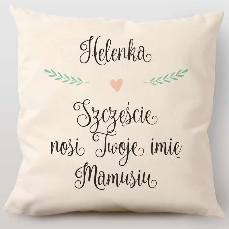 Poduszka z nadrukiem na Dzień Mamy