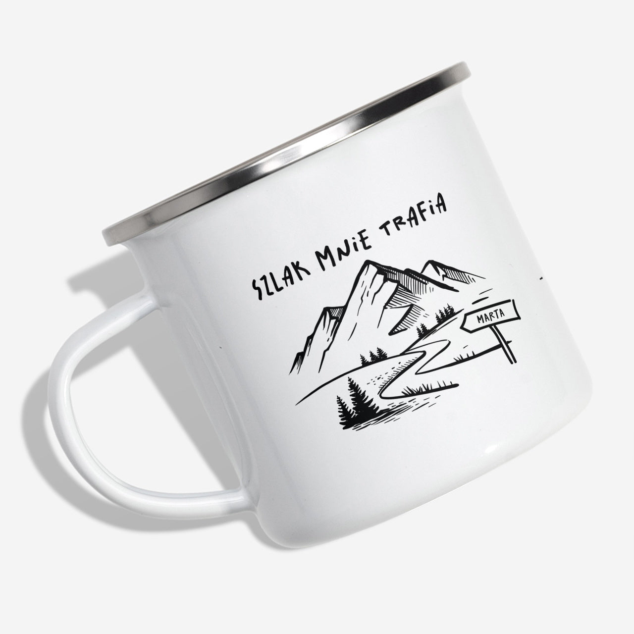 Śmieszny kubek dla miłośnika gór - personalizowany