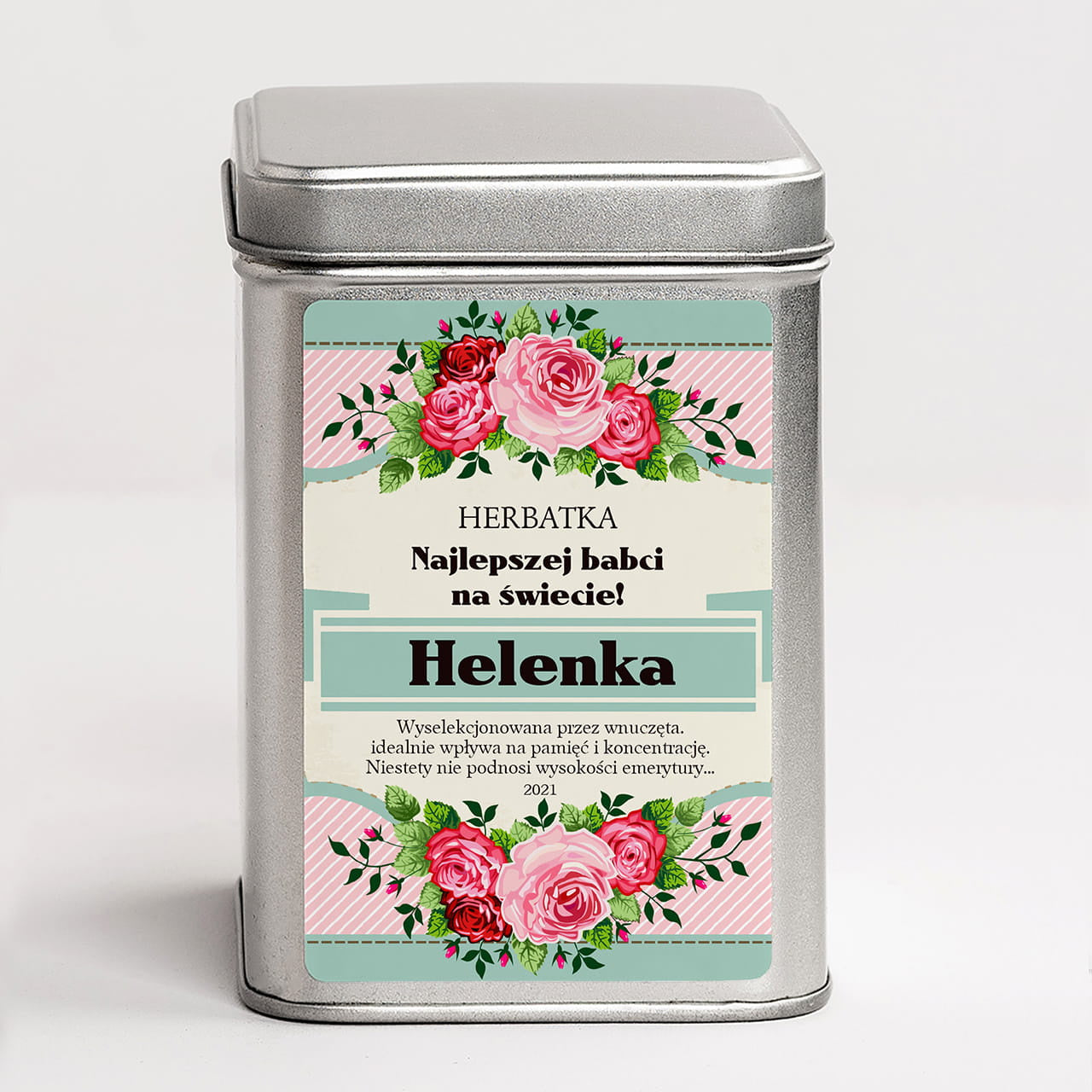 Personalizowana herbatka dla babci - prezent na Dzień Babci herbata dla babci prezent dla babci