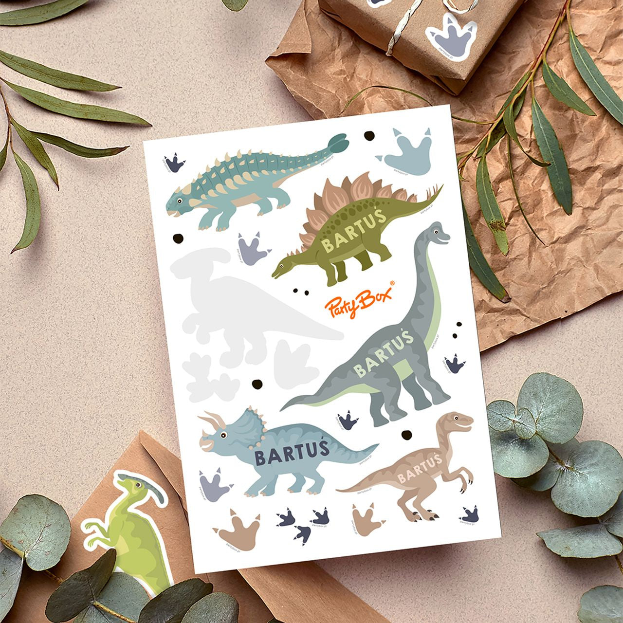 Naklejki z dinozaurami
