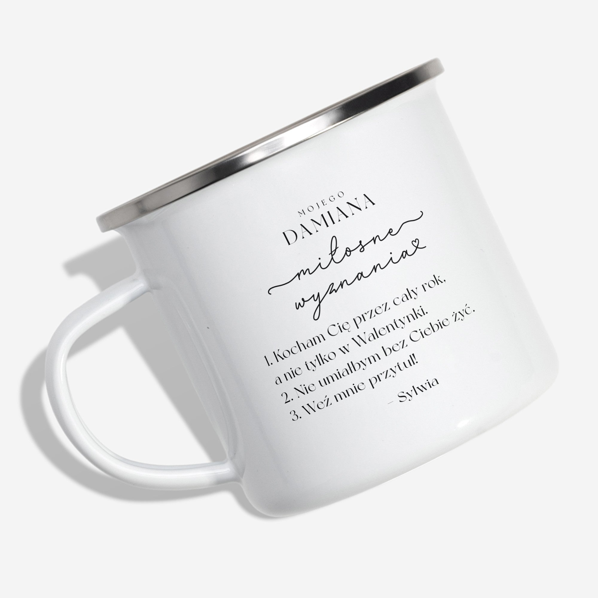 Personalizowany kubek walentynkowy - Miłosne Wyznania