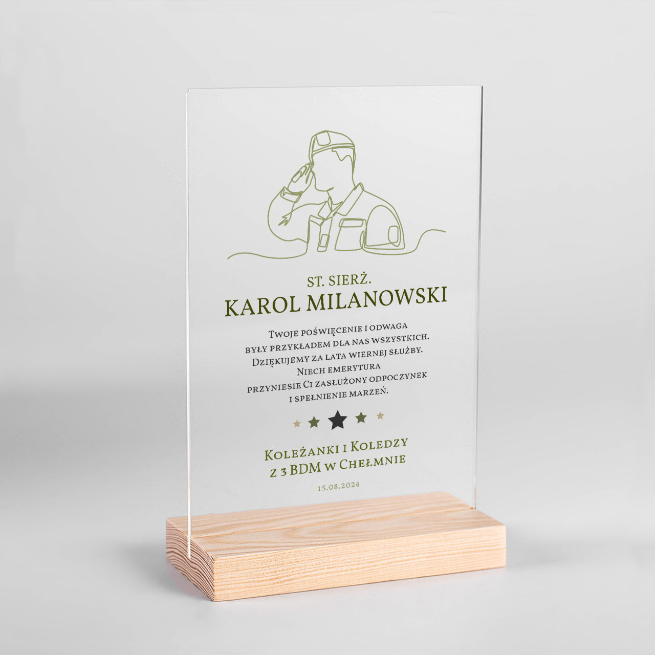 Statuetka dla żołnierza