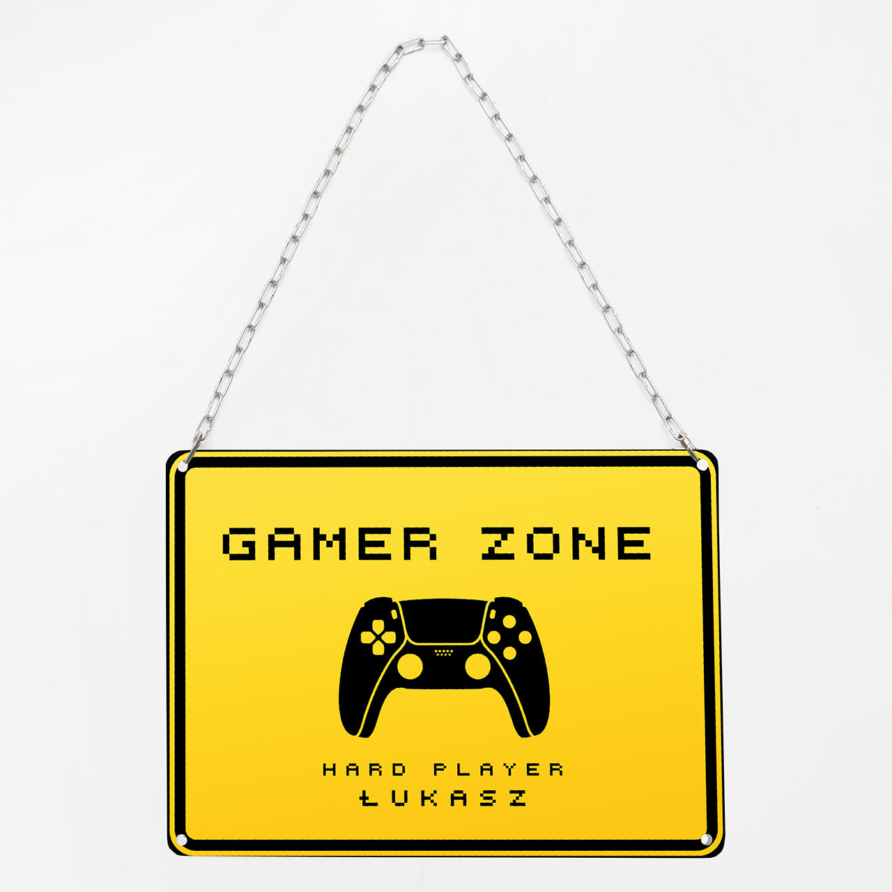Metalowa tabliczka gracza - gamer zone