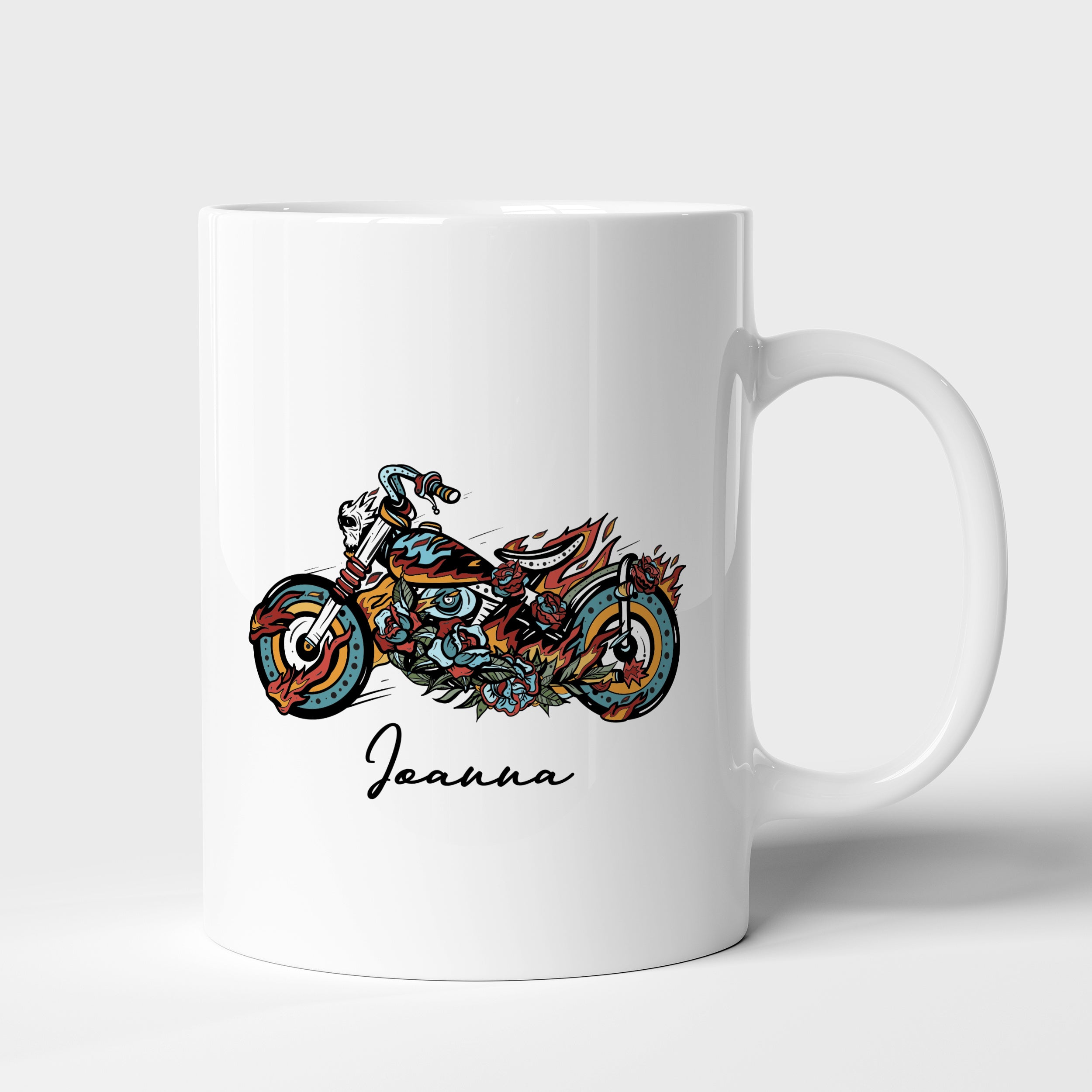 Kubek personalizowany dla motocyklisty kubek z nadrukiem prezent dla fana motoryzacji prezent dla mężczyzny