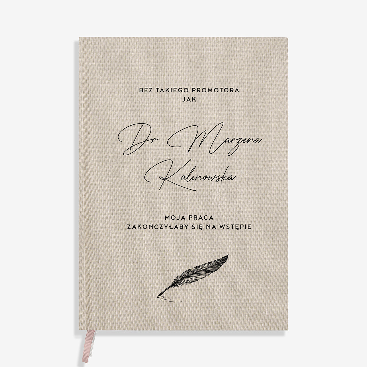 Planner personalizowany - podziękowania dla promotora prezent dla promotora prezent na podziękowanie