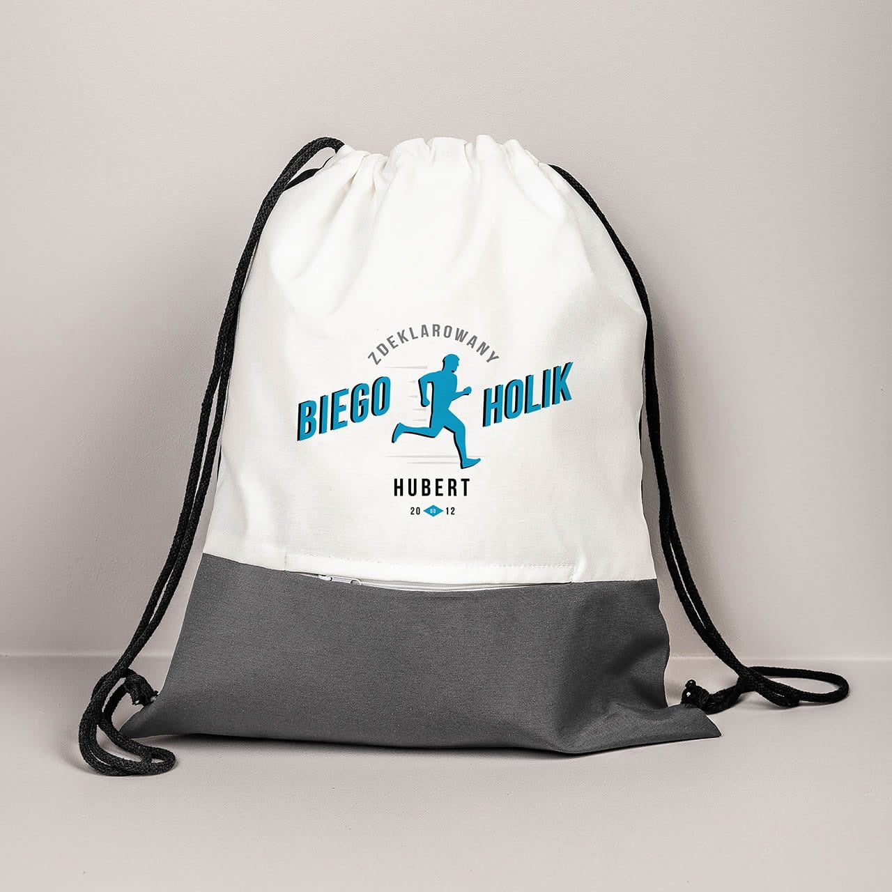 Personalizowany plecak worek - prezent dla biegacza plecak dla biegacza upominek dla biegacza