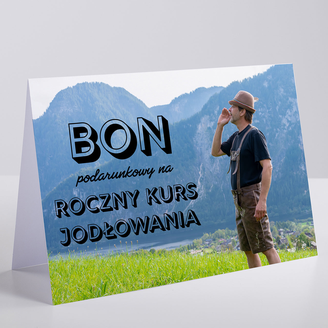 Śmieszna kartka na prezent - bon podarunkowy