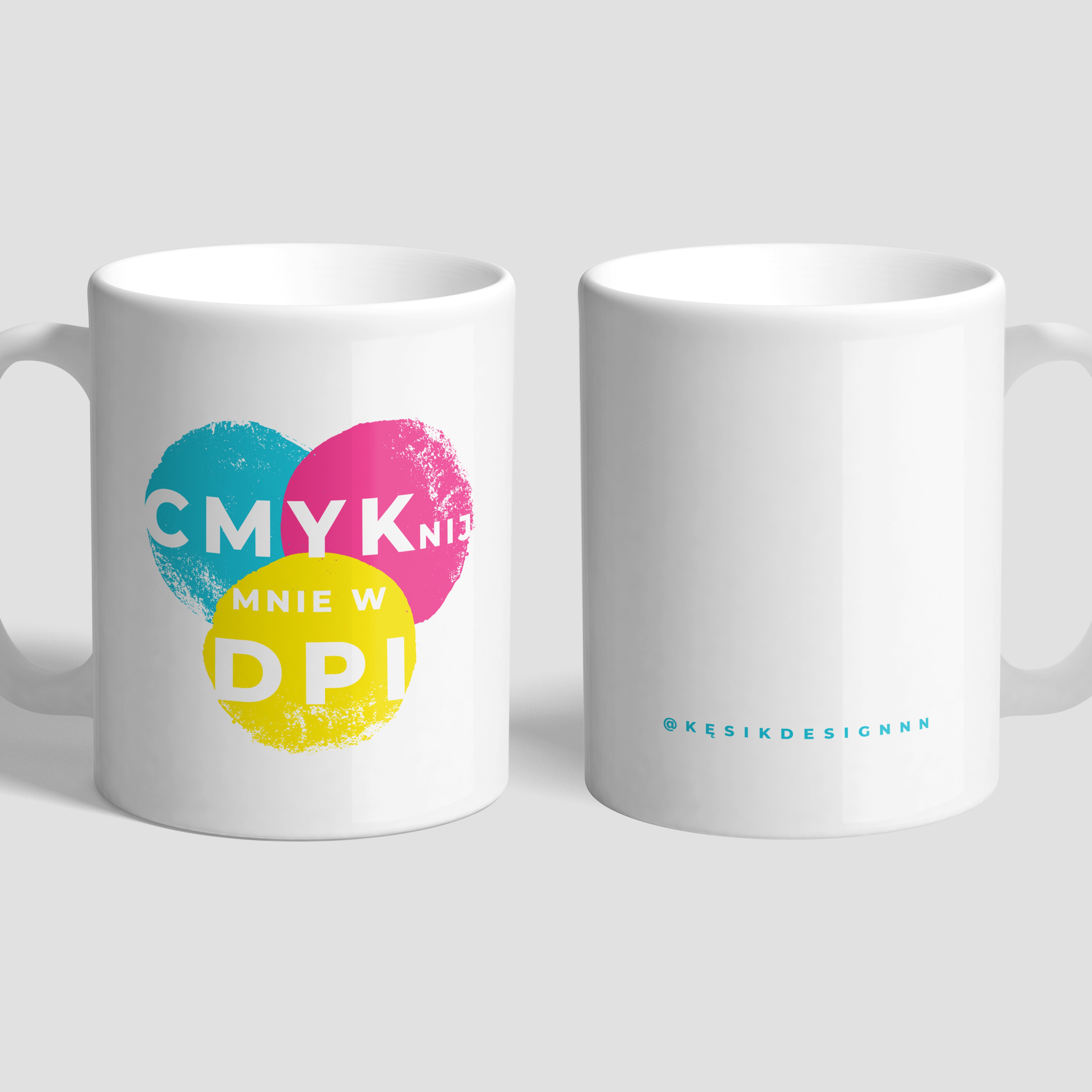 Personalizowany kubek - Cmyknij Mnie - śmieszny kubek dla grafika