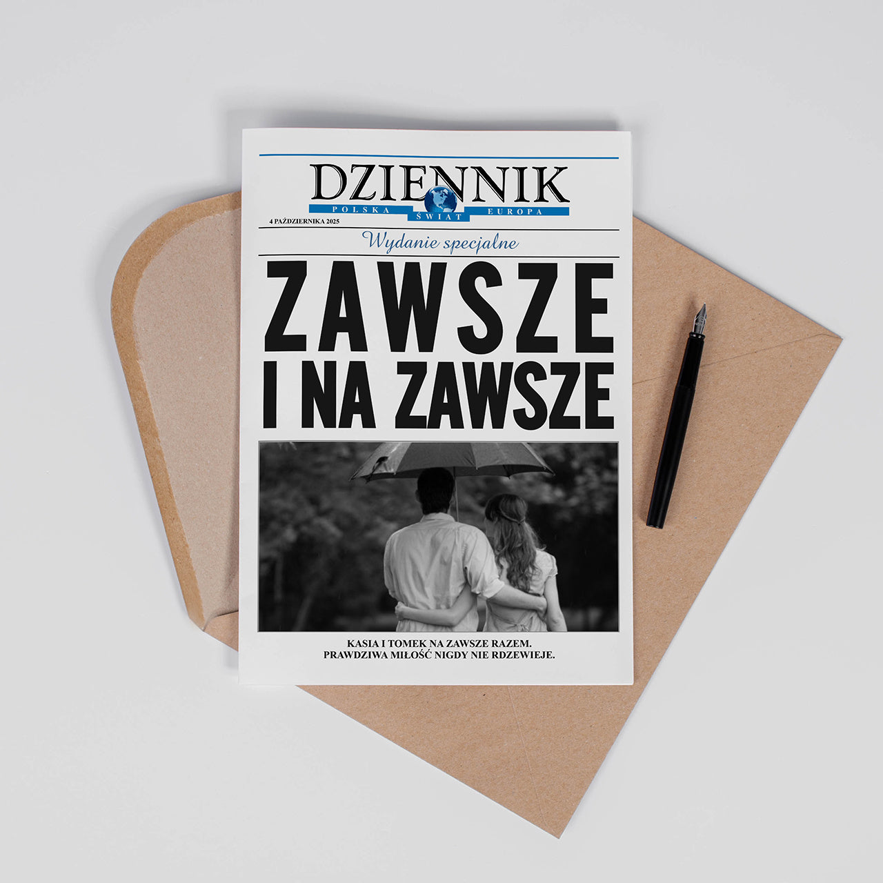 Kartka na rocznicę - upominek ze zdjęciem dla pary
