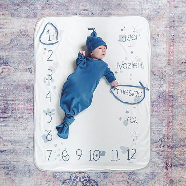 Kocyk do zdjęć niemowlaka Snap na narodziny dziecka kocyk do robienia zdjec
