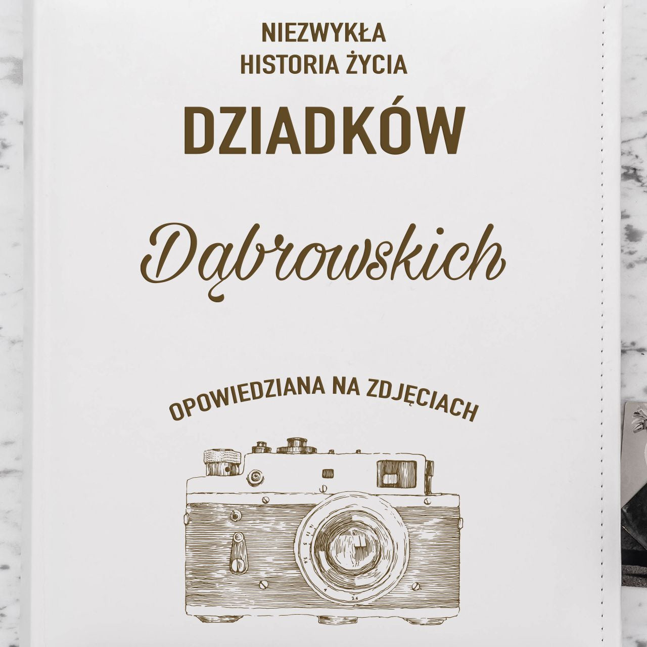 Grawerowany album dla dziadków