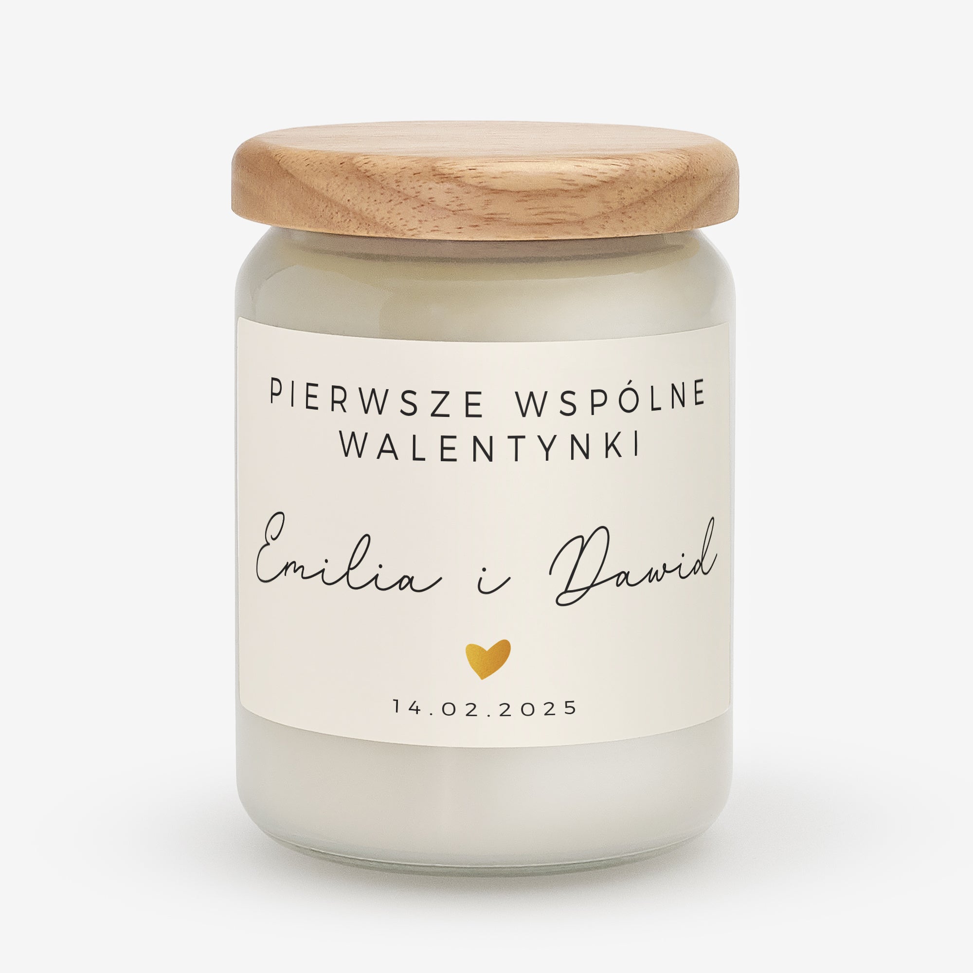 Świeczka walentynkowa - prezent dla dziewczyny na walentynki prezent na walentynki dla niej