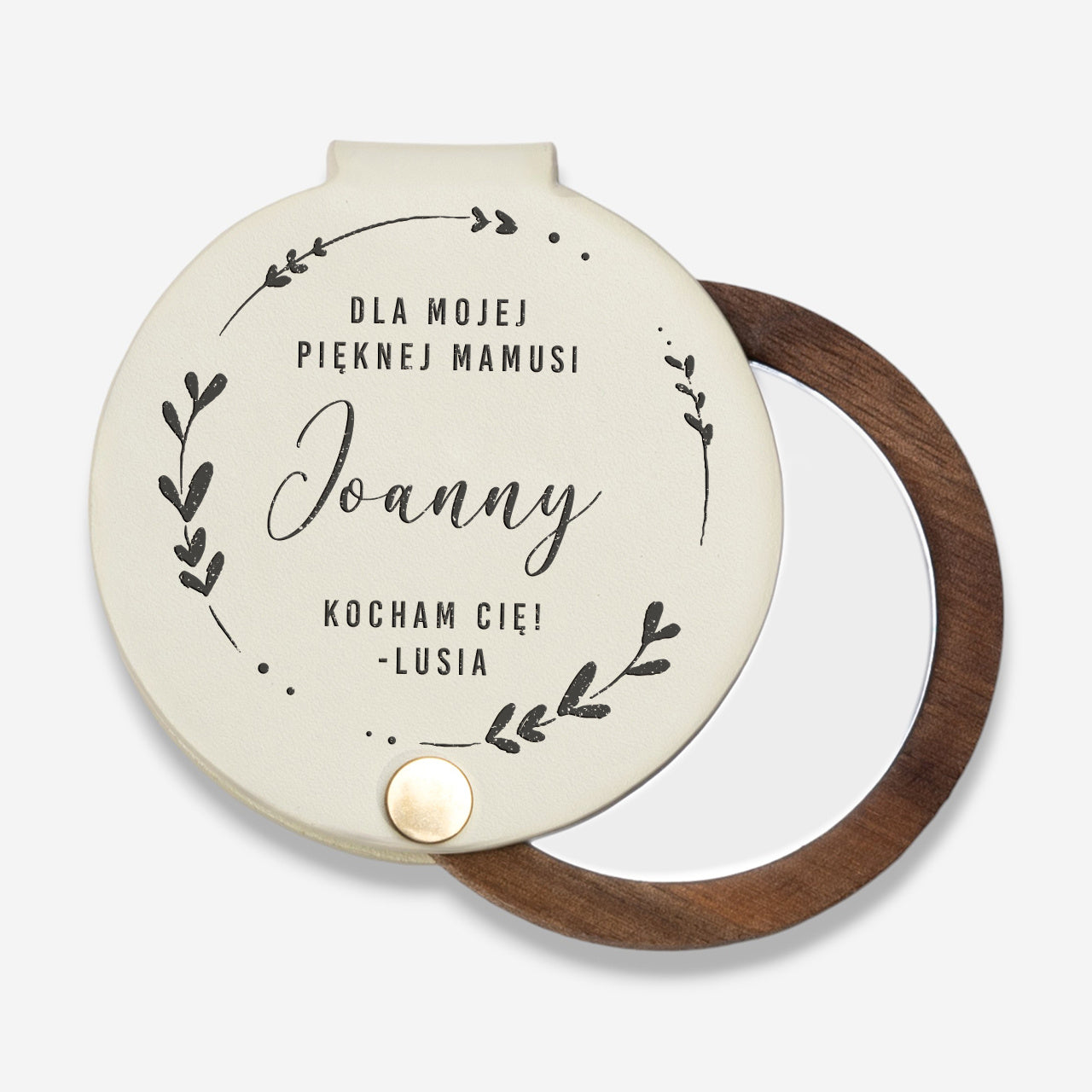 Personalizowane lusterko - upominek dla mamy
