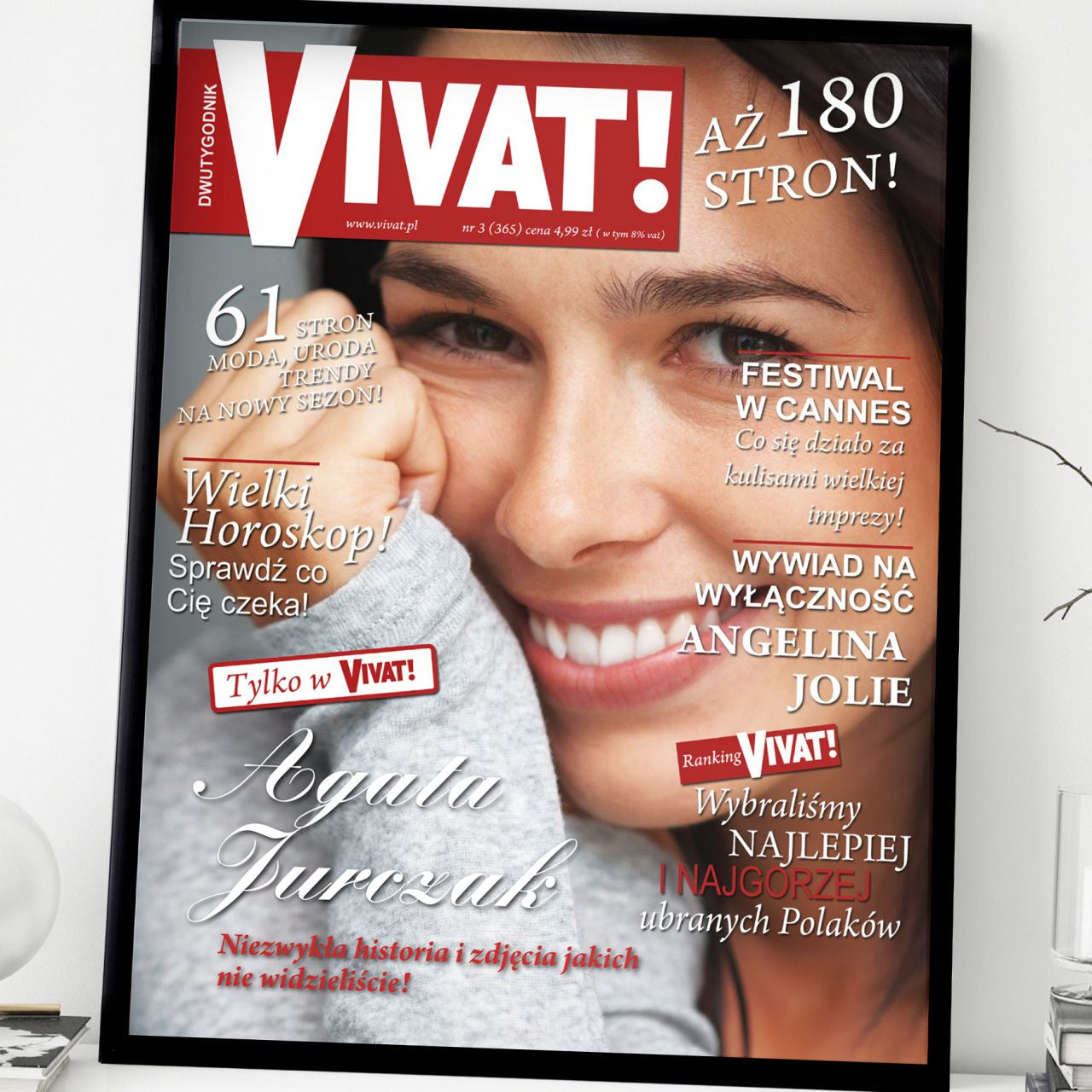 Plakat ze zdjęciem dla niej - gazeta Vivat