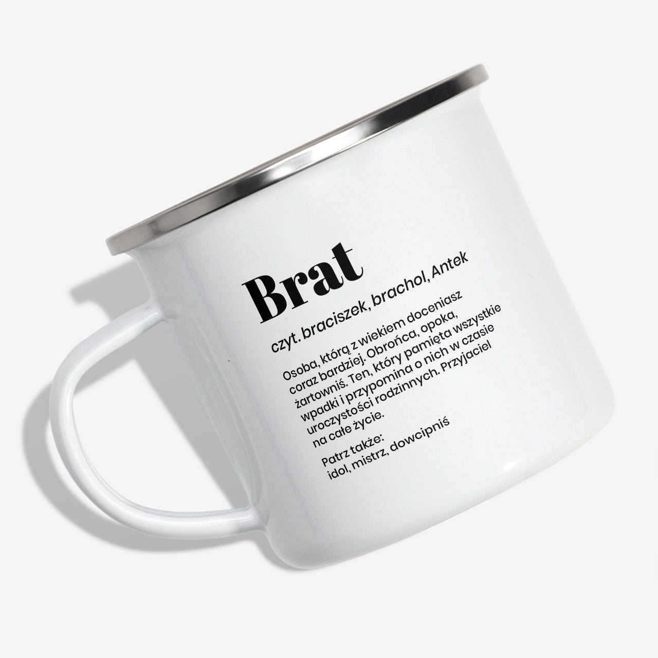 Kubek emaliowany - prezent dla brata