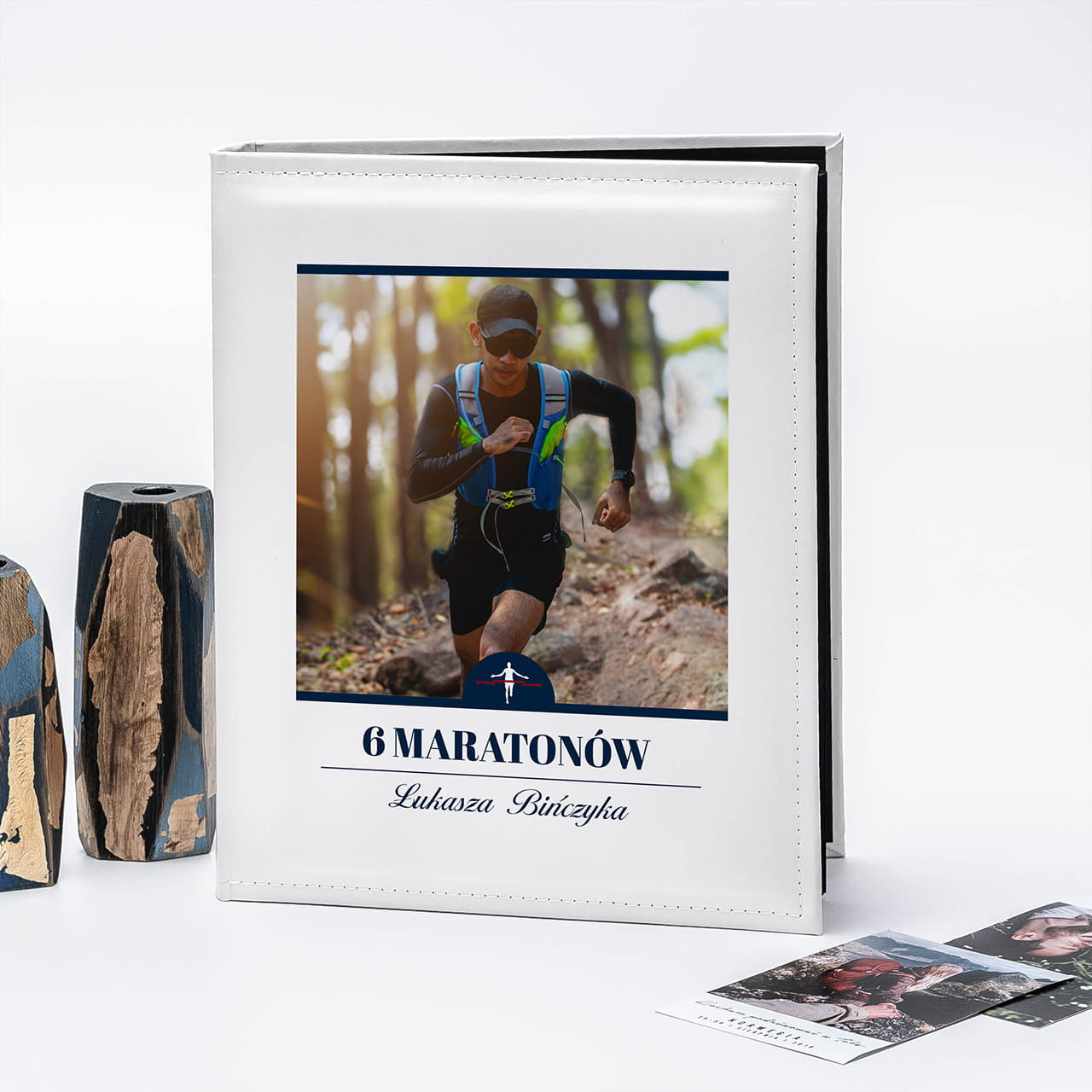 Personalizowany album dla biegacza album na zdjęcia prezent dla biegacza album personalizowany