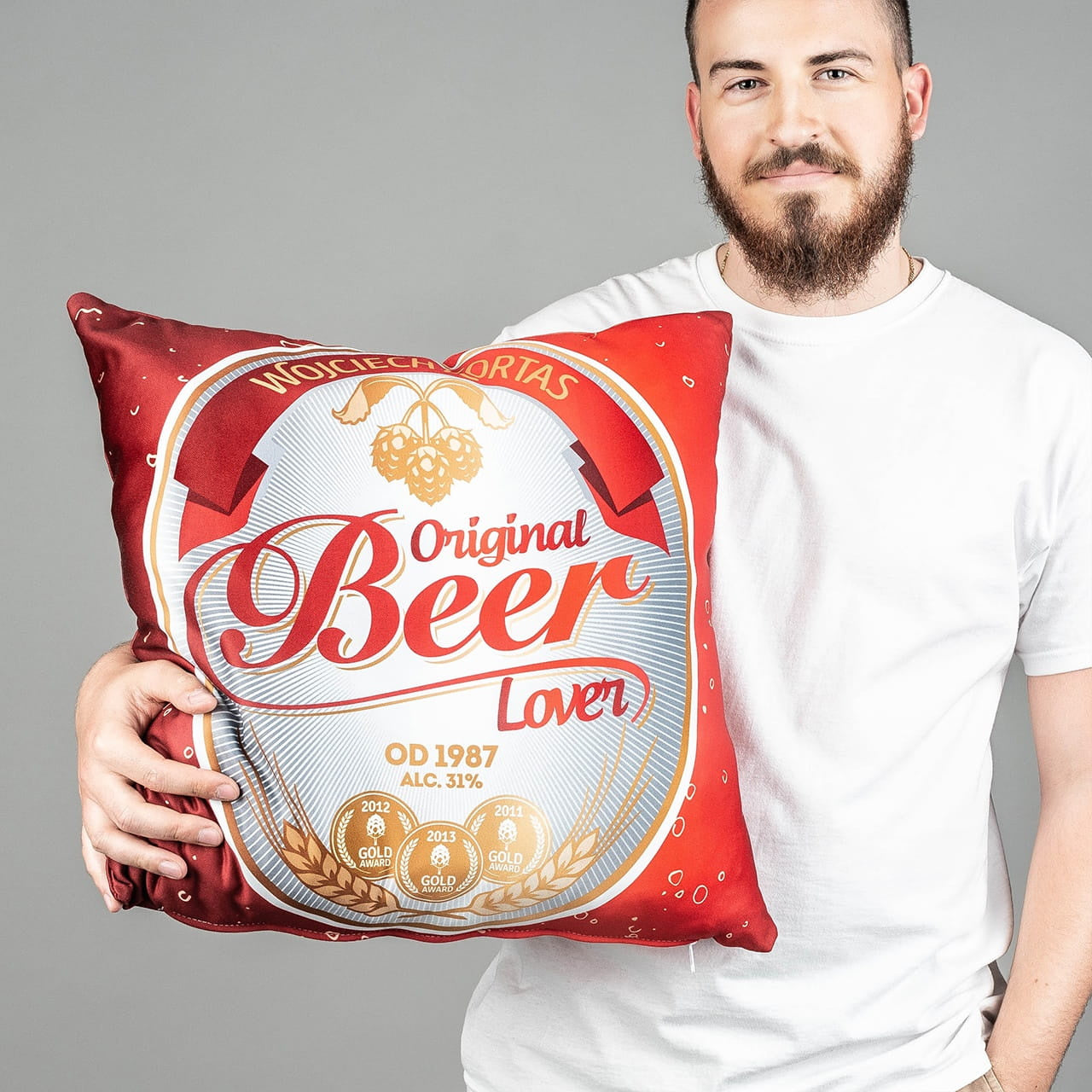 Poduszka dla chłopaka - beer lover