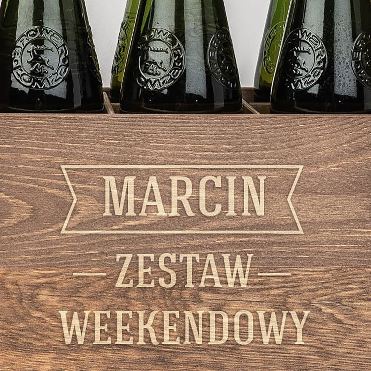 Nosidło na piwo - grawerowany prezent na urodziny dla niego skrzynka do piwa prezent na urodziny dla chłopaka