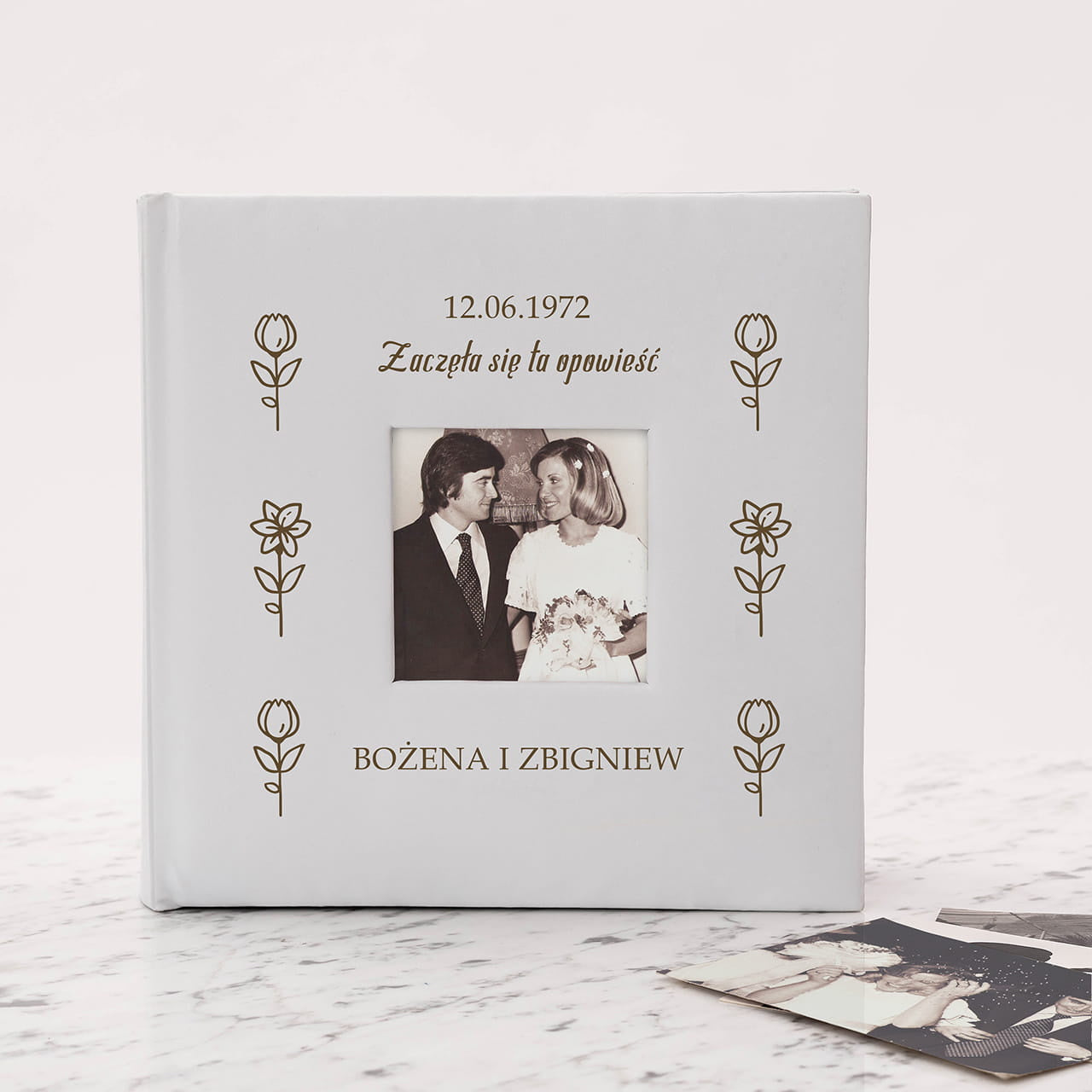 Album personalizowany - prezent na Rocznicę Ślubu album na zdjęcia prezent dla pary album z własną okładką