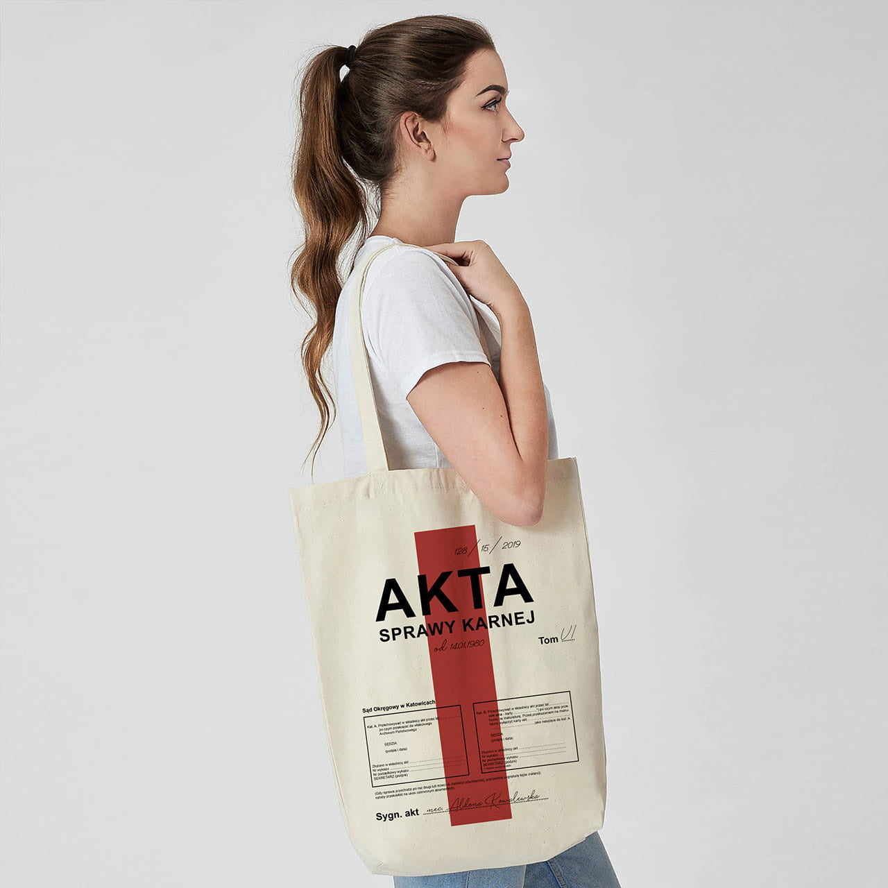 Personalizowana torba - akta - upominek dla studenta prawa